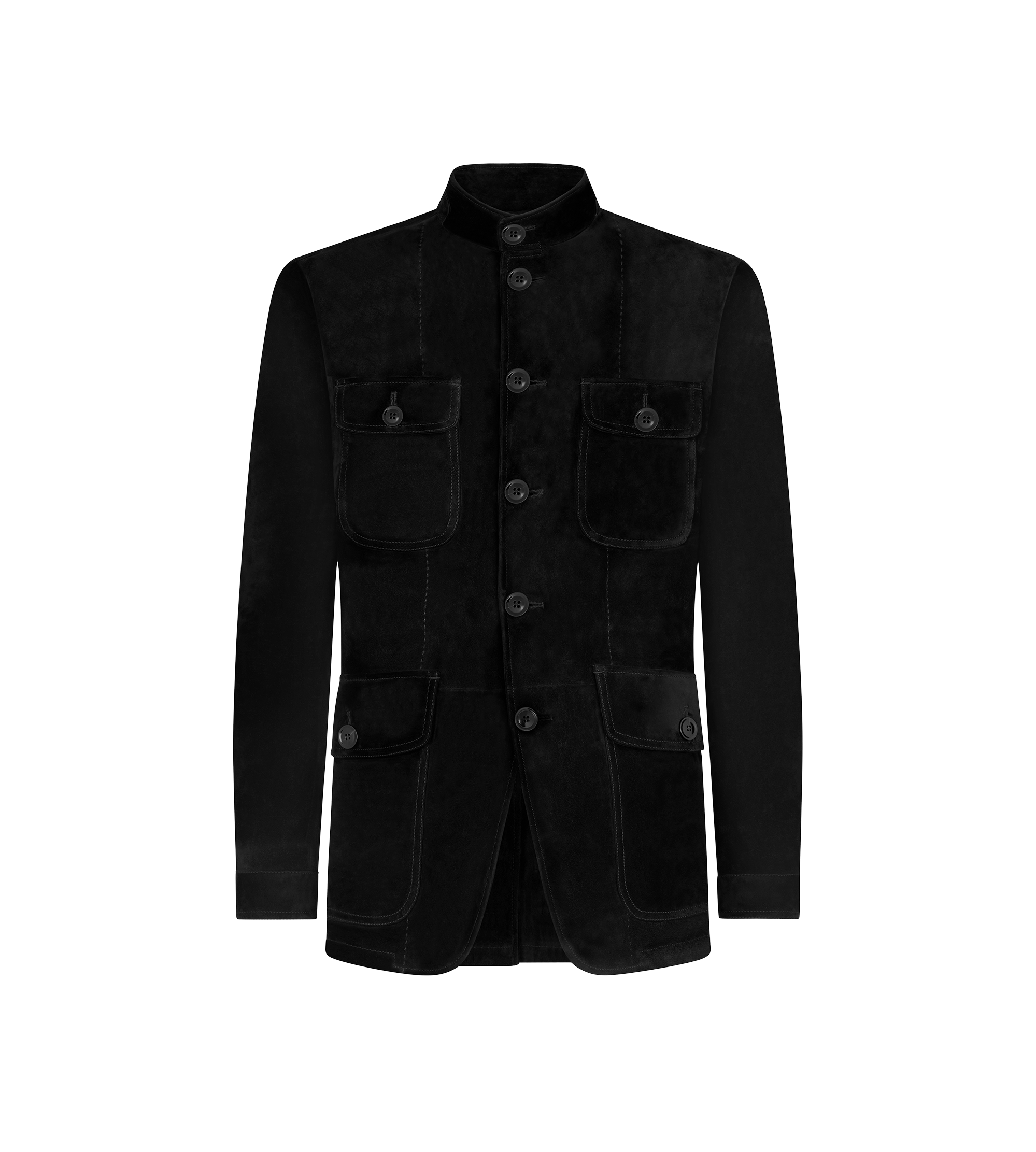 CASHMERE SUEDE MILITARY JACKET