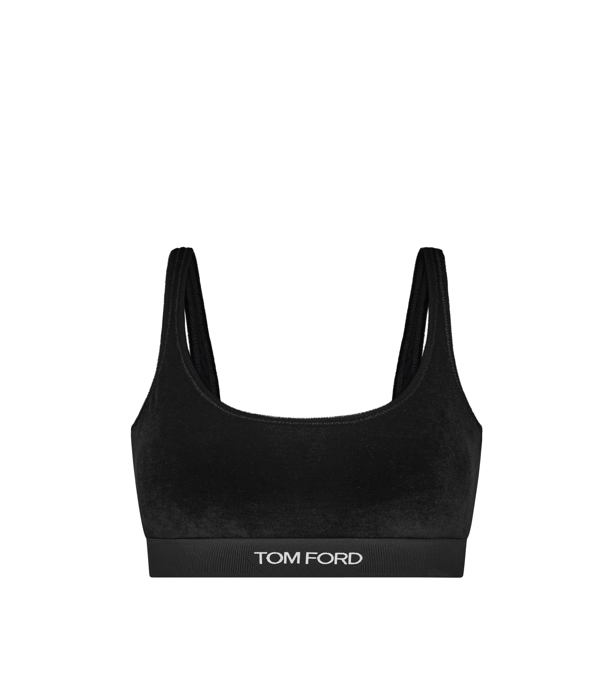 STRETCH LUSTROUS VELOUR SIGNATURE BRALETTE