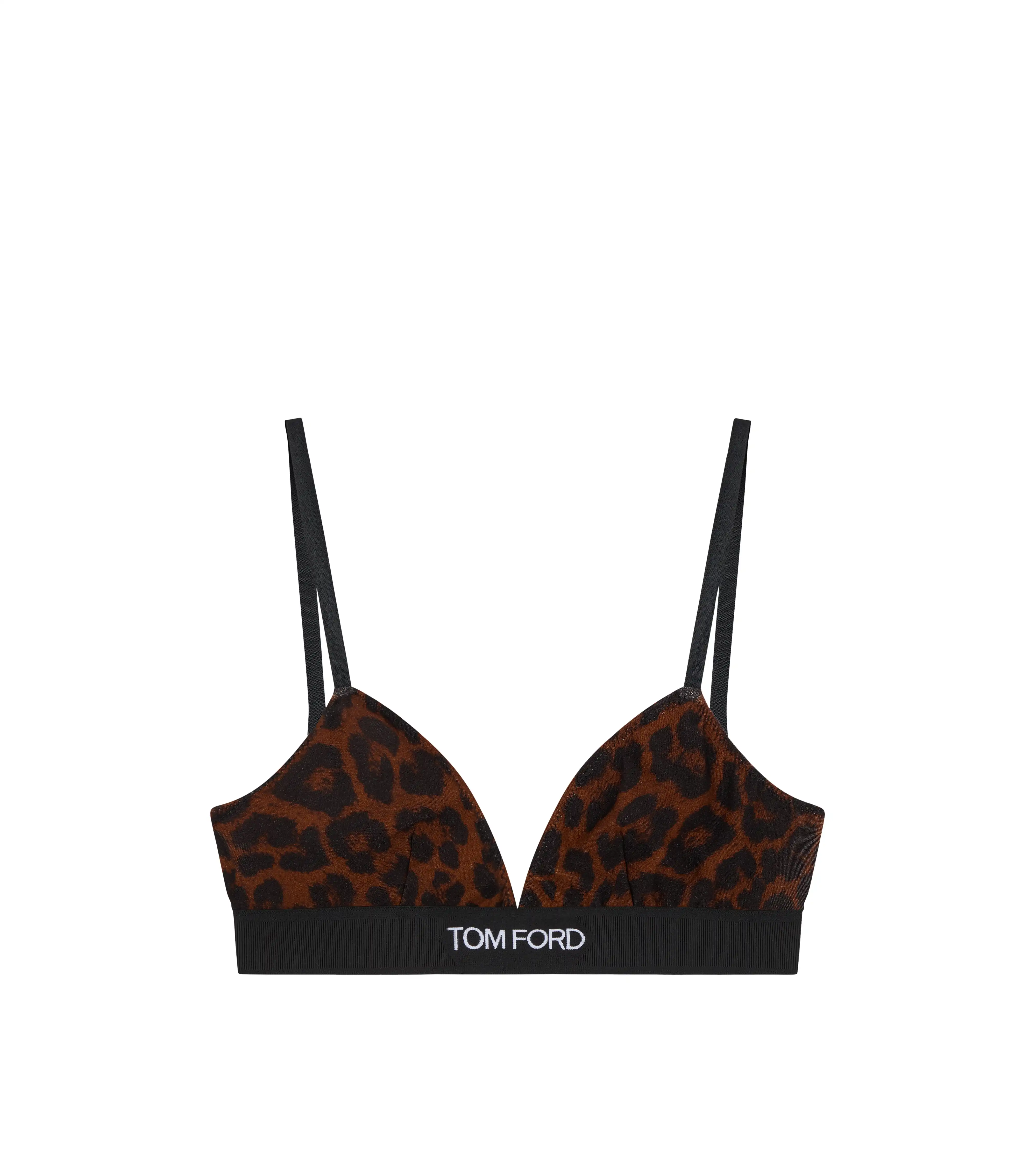 REFLECTED LEOPARD PRINTED MODAL SIGNATURE BRA