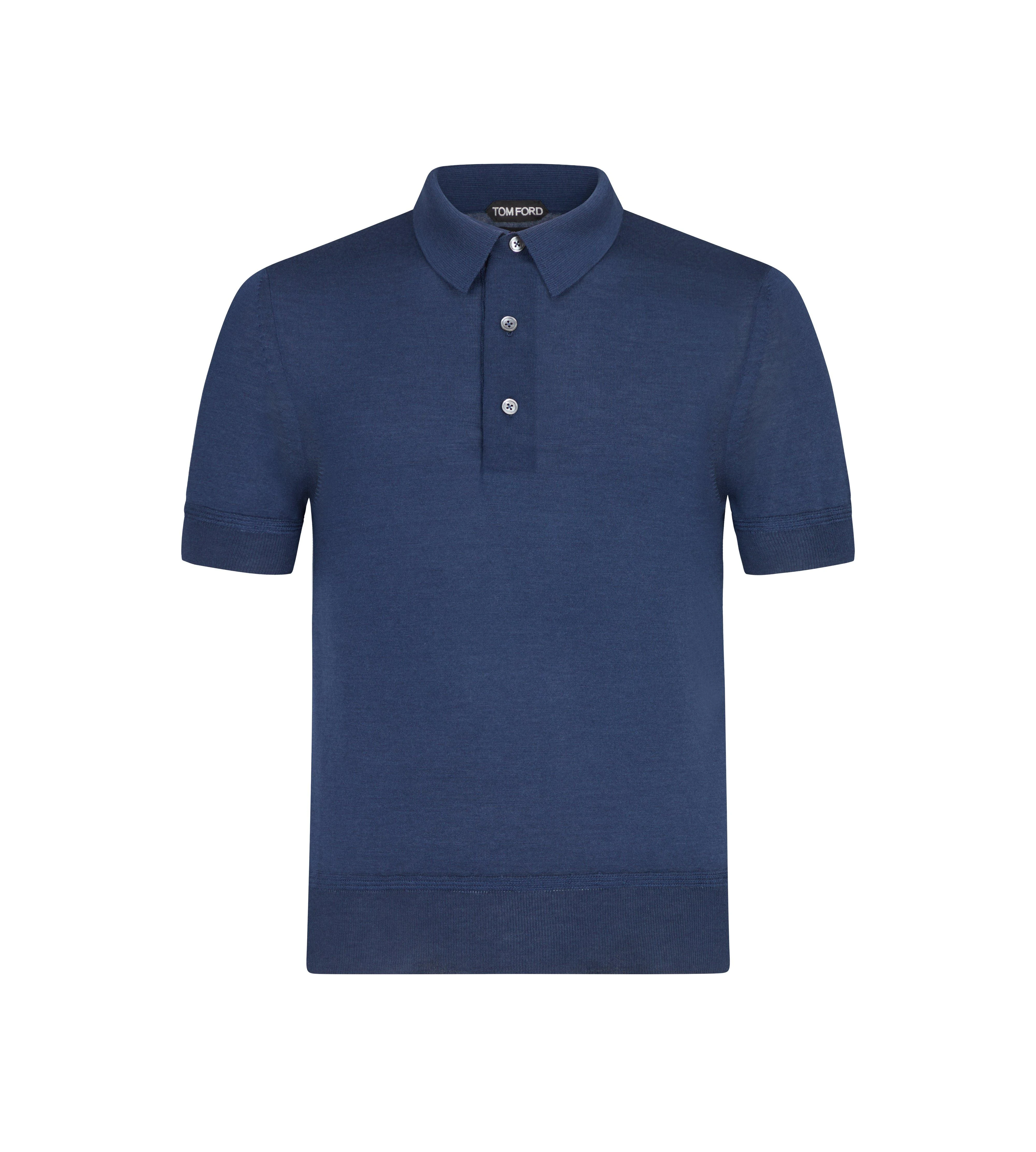 FINE GAUGE CASHMERE SILK POLO