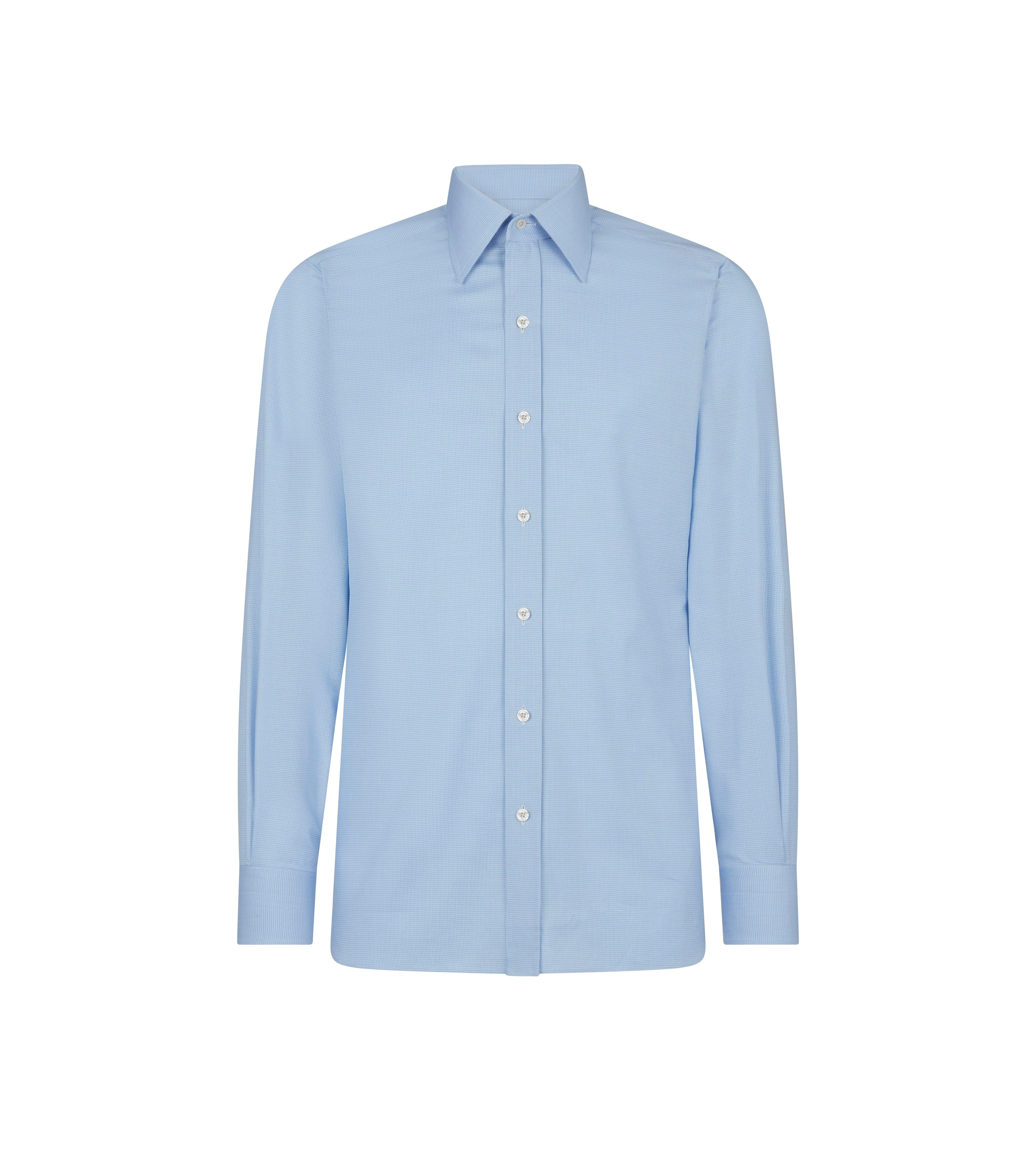 MICRO HOUNDSTOOTH SLIM FIT SHIRT