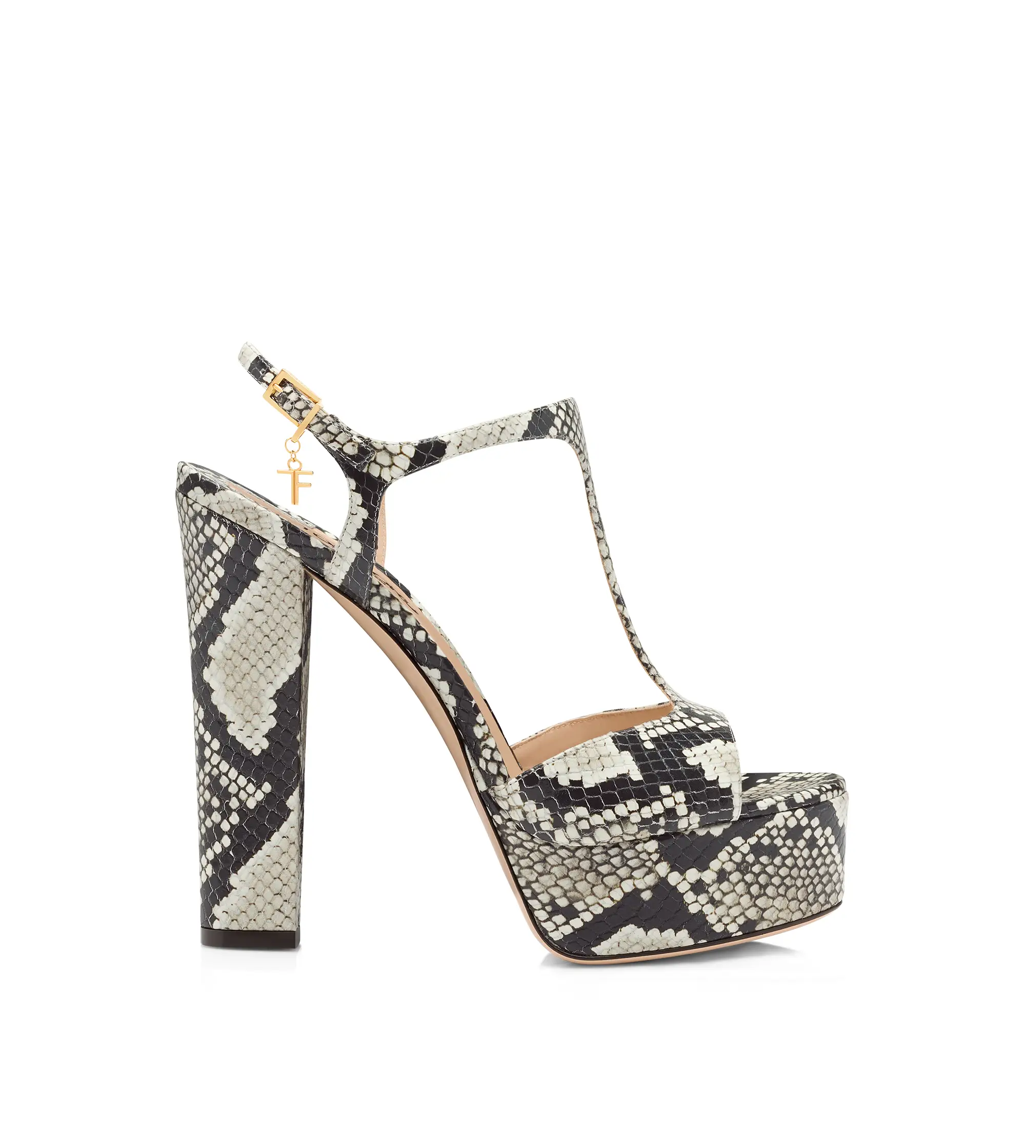 PRINTED PYTHON ANGELINA SANDAL