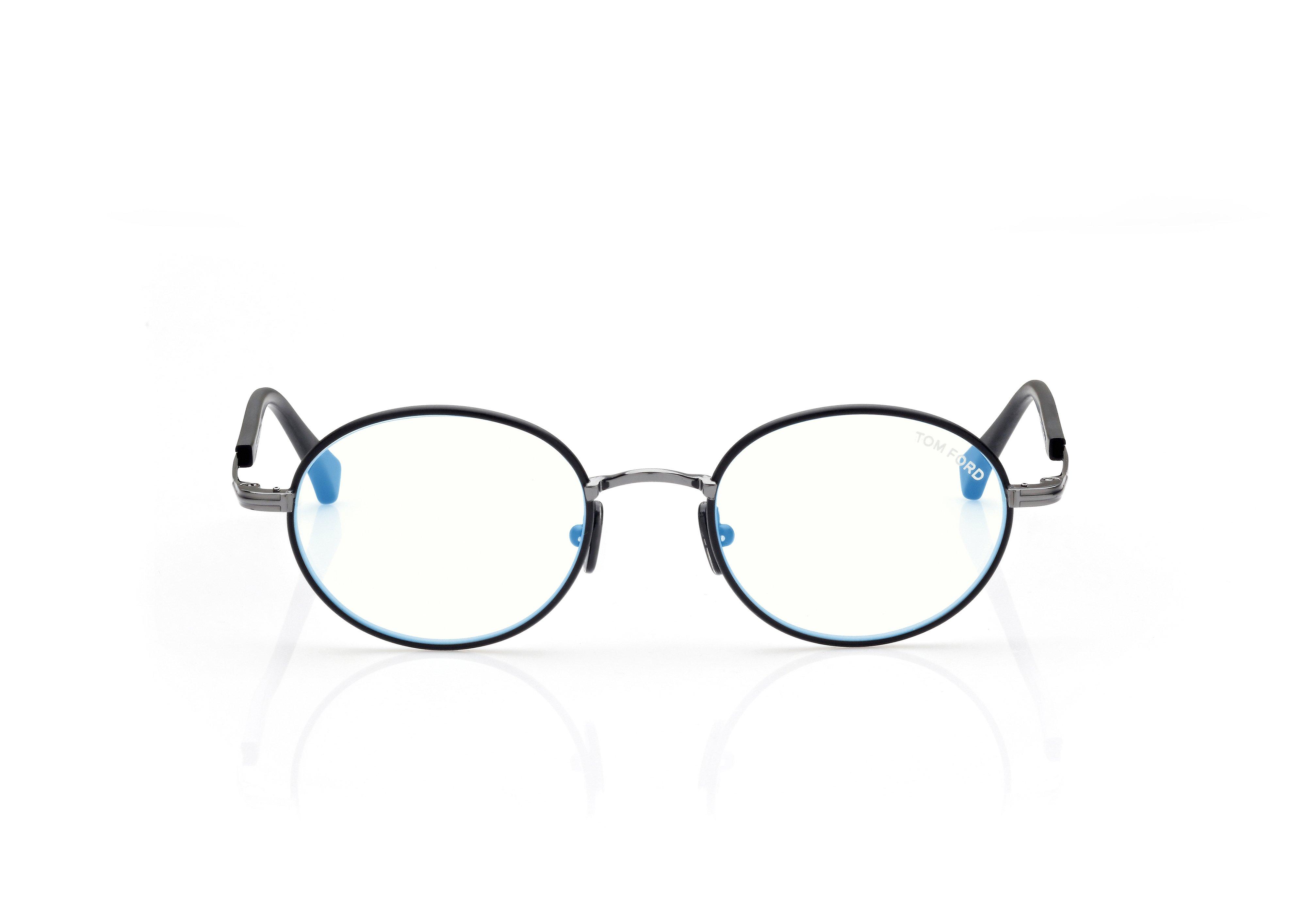 BLUE BLOCK ROUND OPTICALS