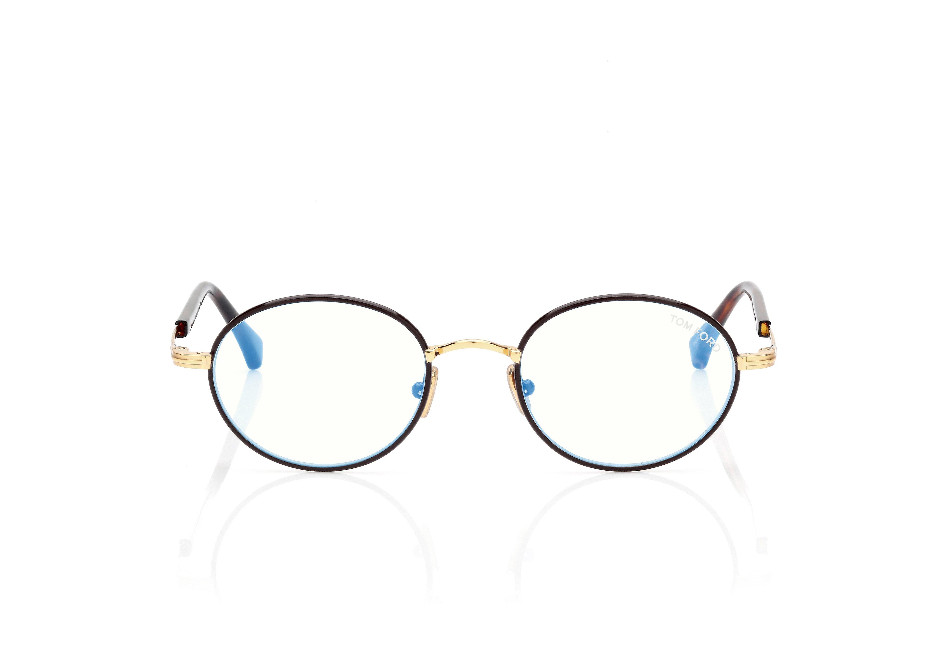 BLUE BLOCK ROUND OPTICALS