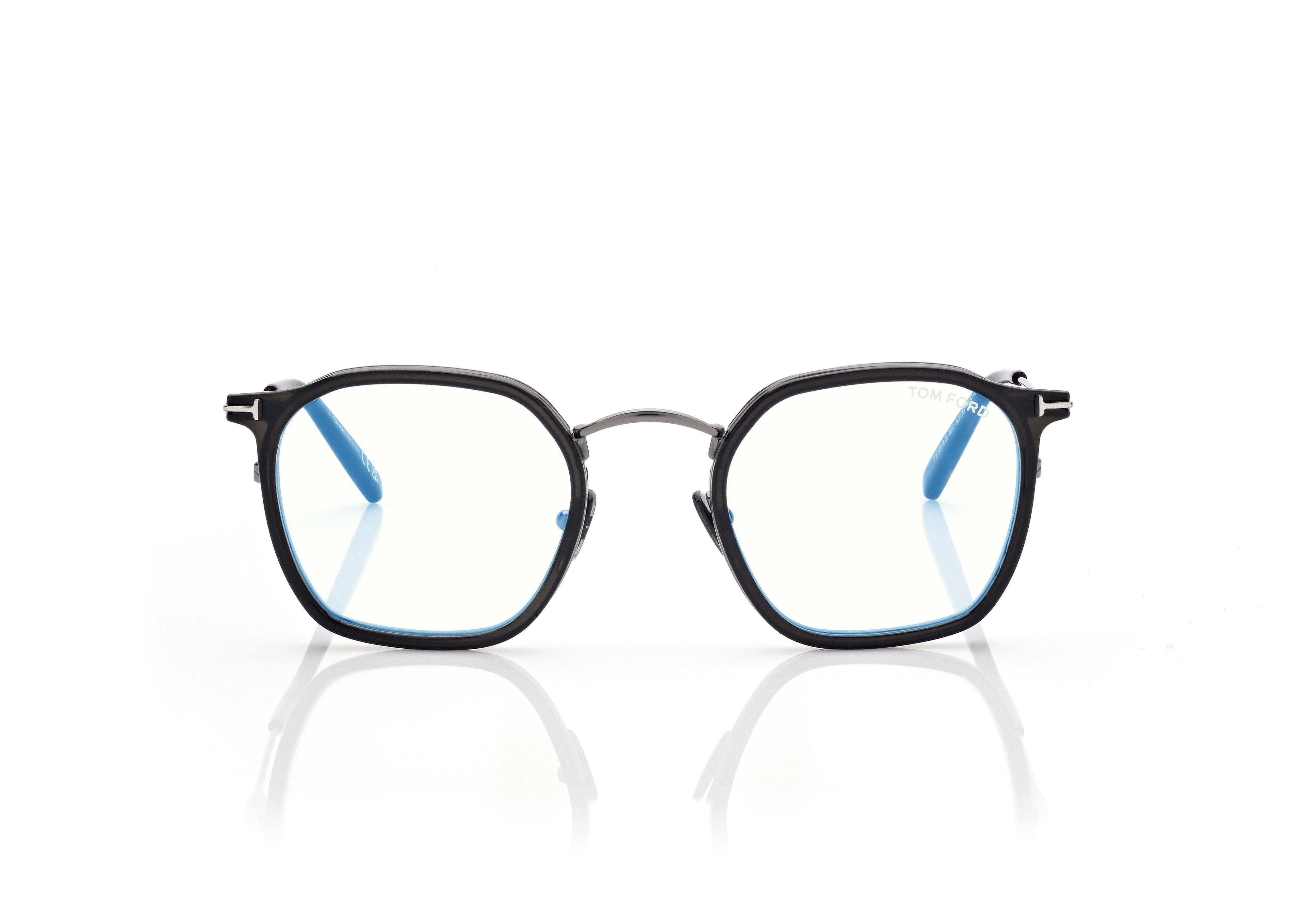 BLUE BLOCK ROUND OPTICALS