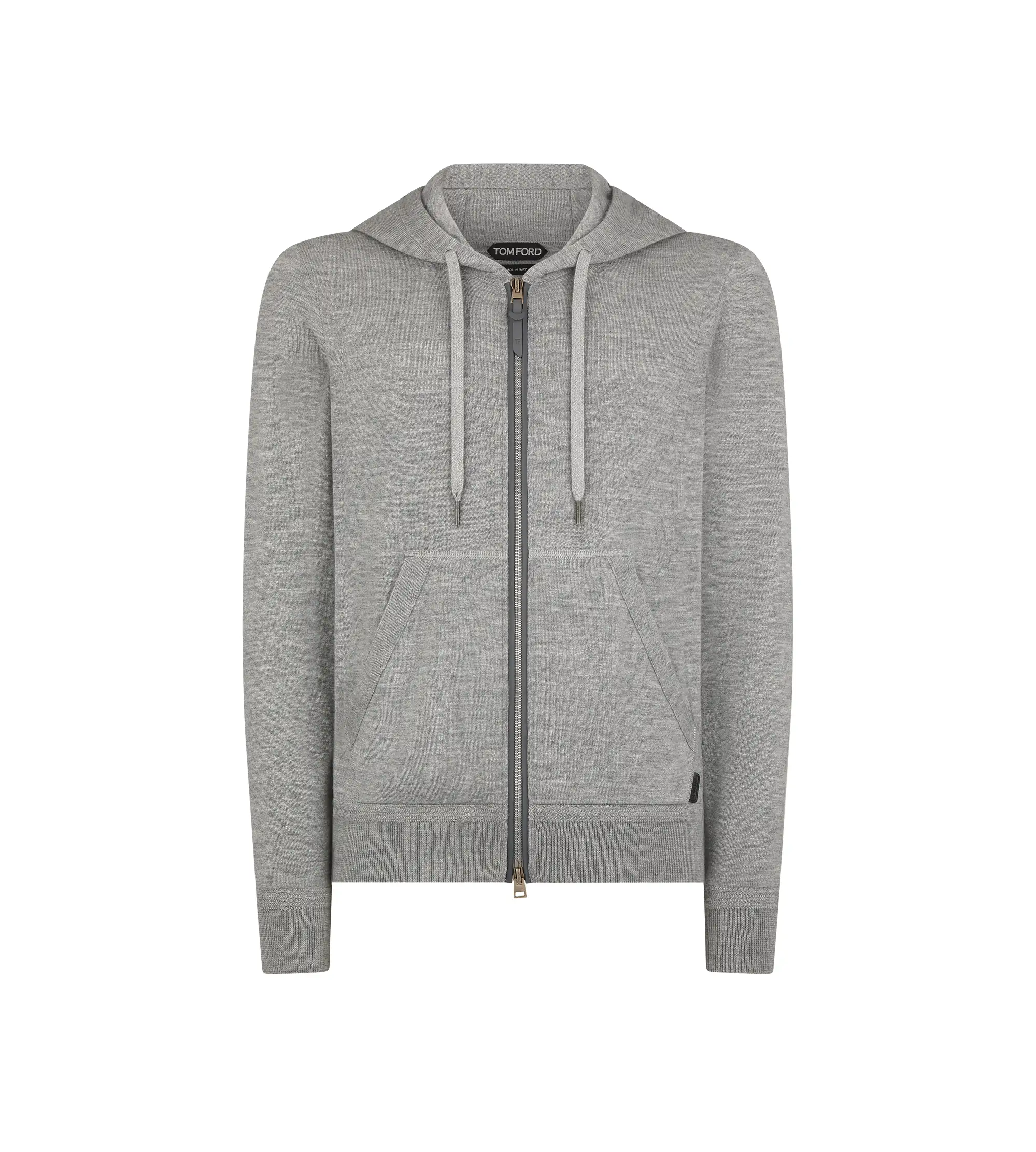 CASHMERE SILK ZIP HOODIE