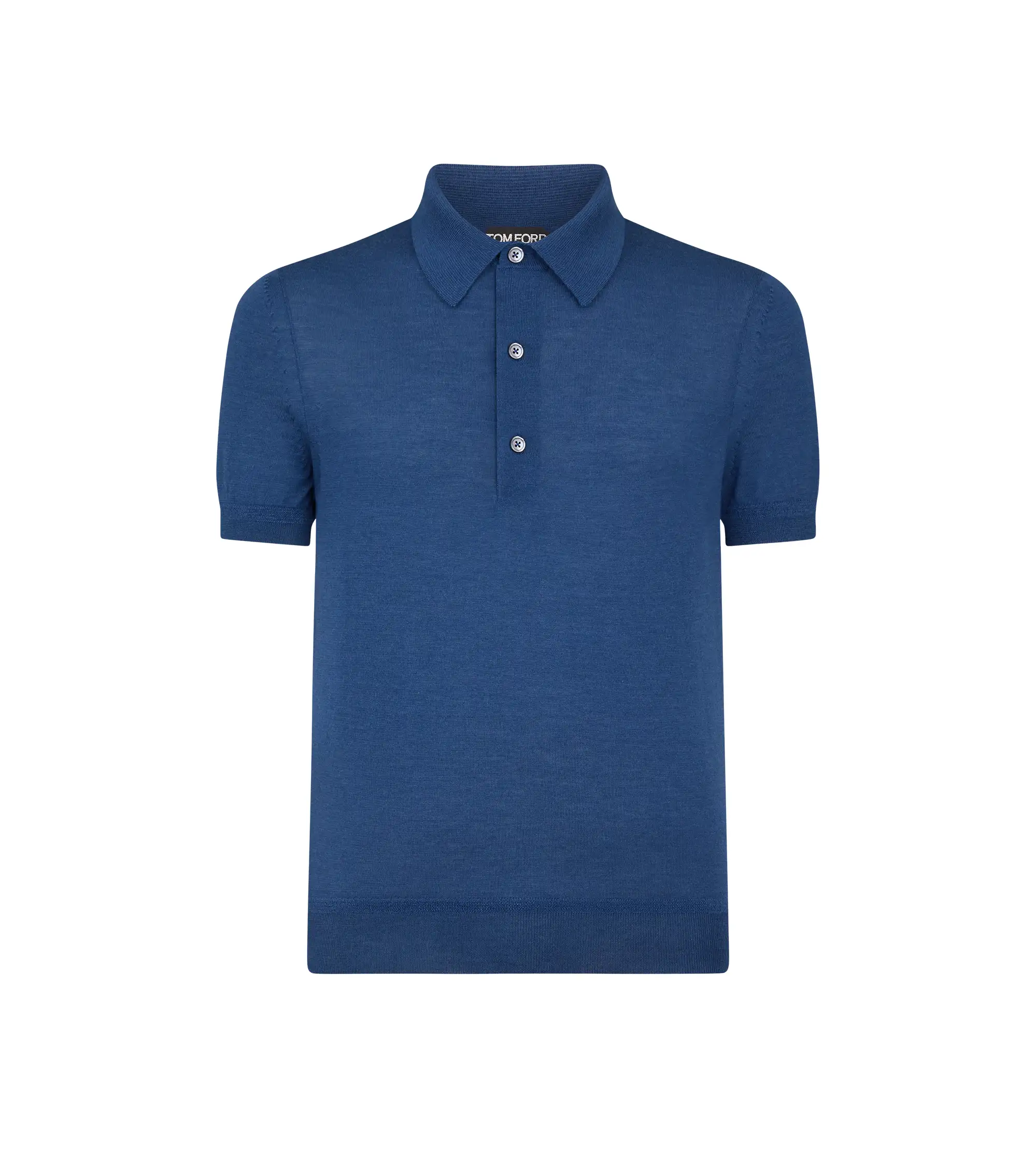 FINE GAUGE CASHMERE SILK KNIT POLO