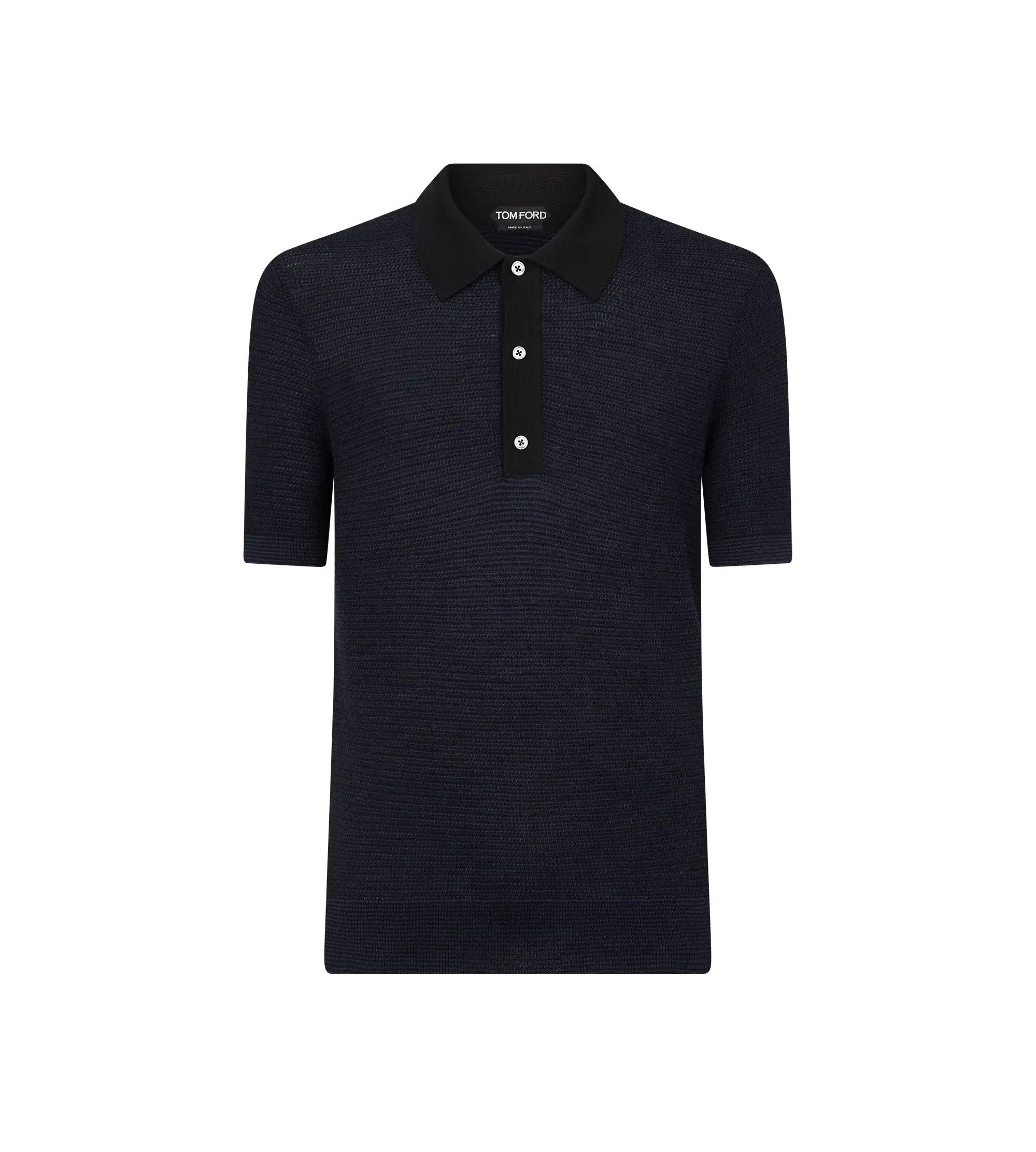 MERINO WOOL BI-COLOUR POLO