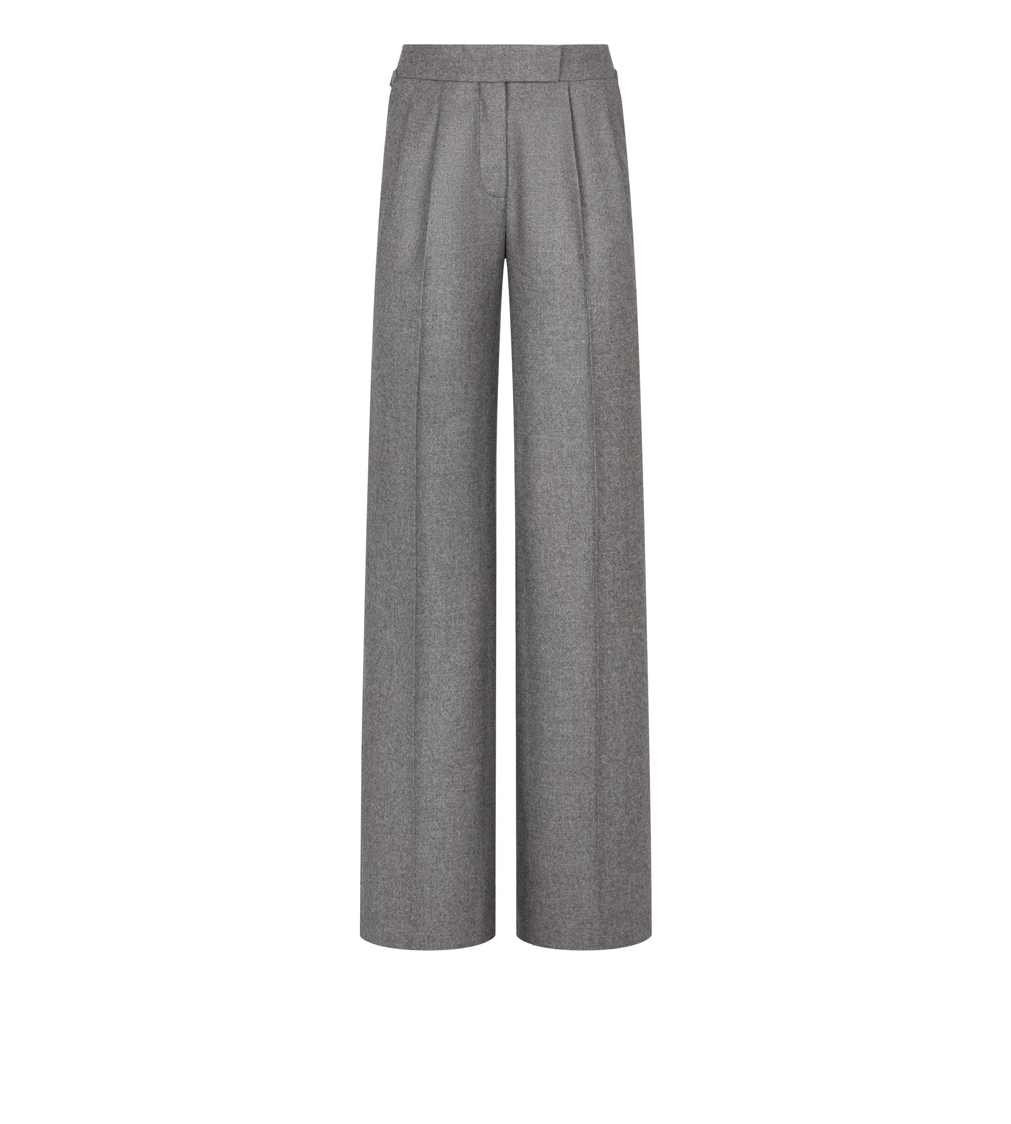 TAILORED DOUBLE PLEAT WIDE LEG PANTS
