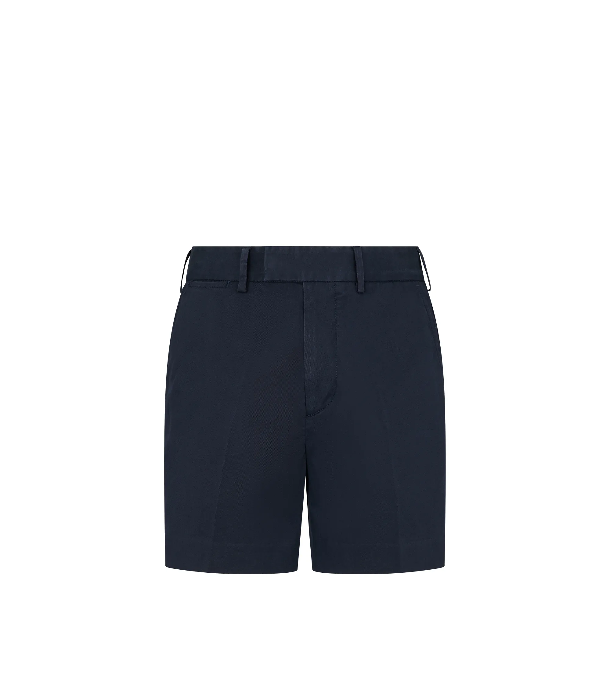STRETCH COTTON TWILL TAILORED SHORTS