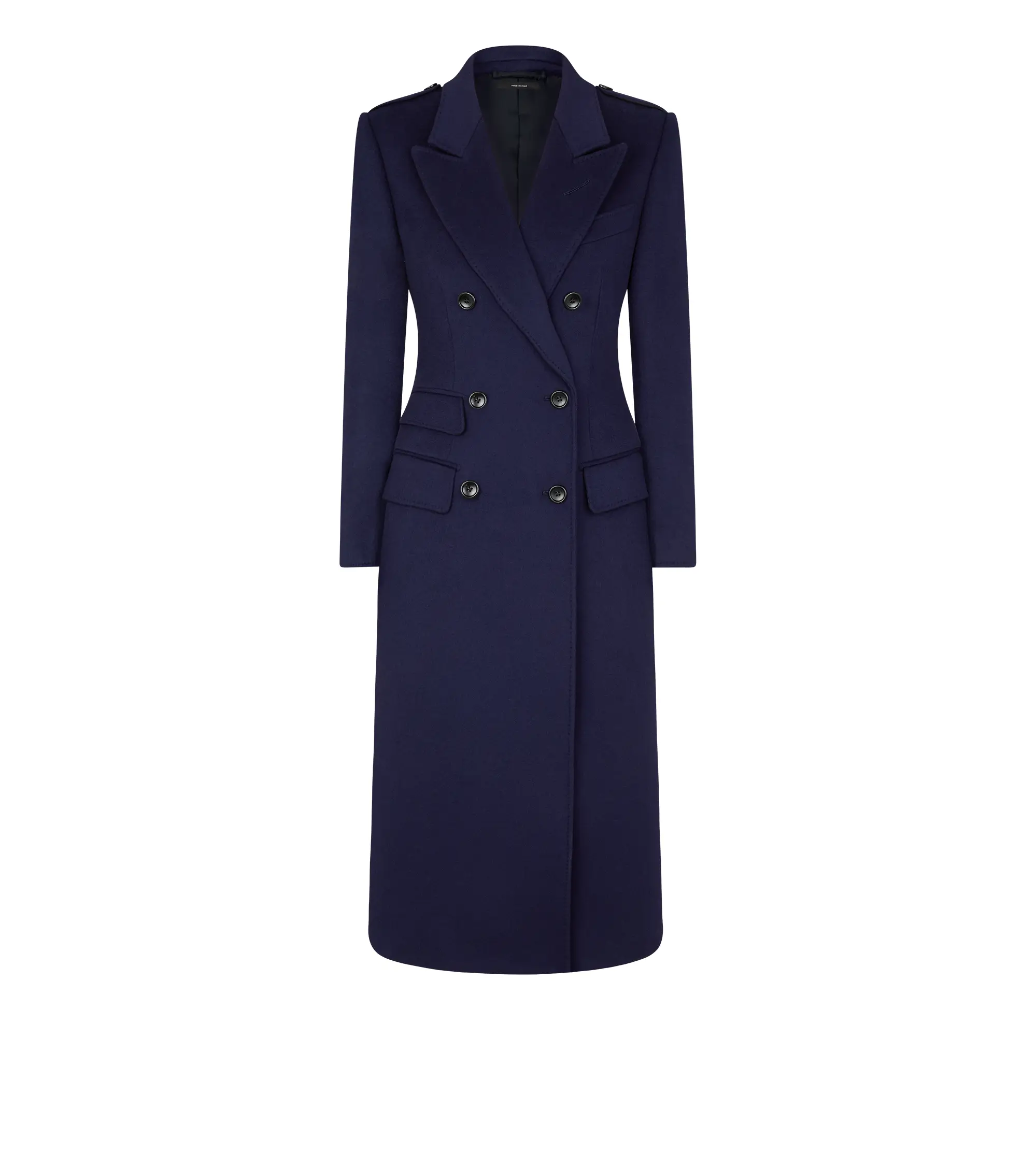 DOUBLE BREASTED CASHMERE COAT