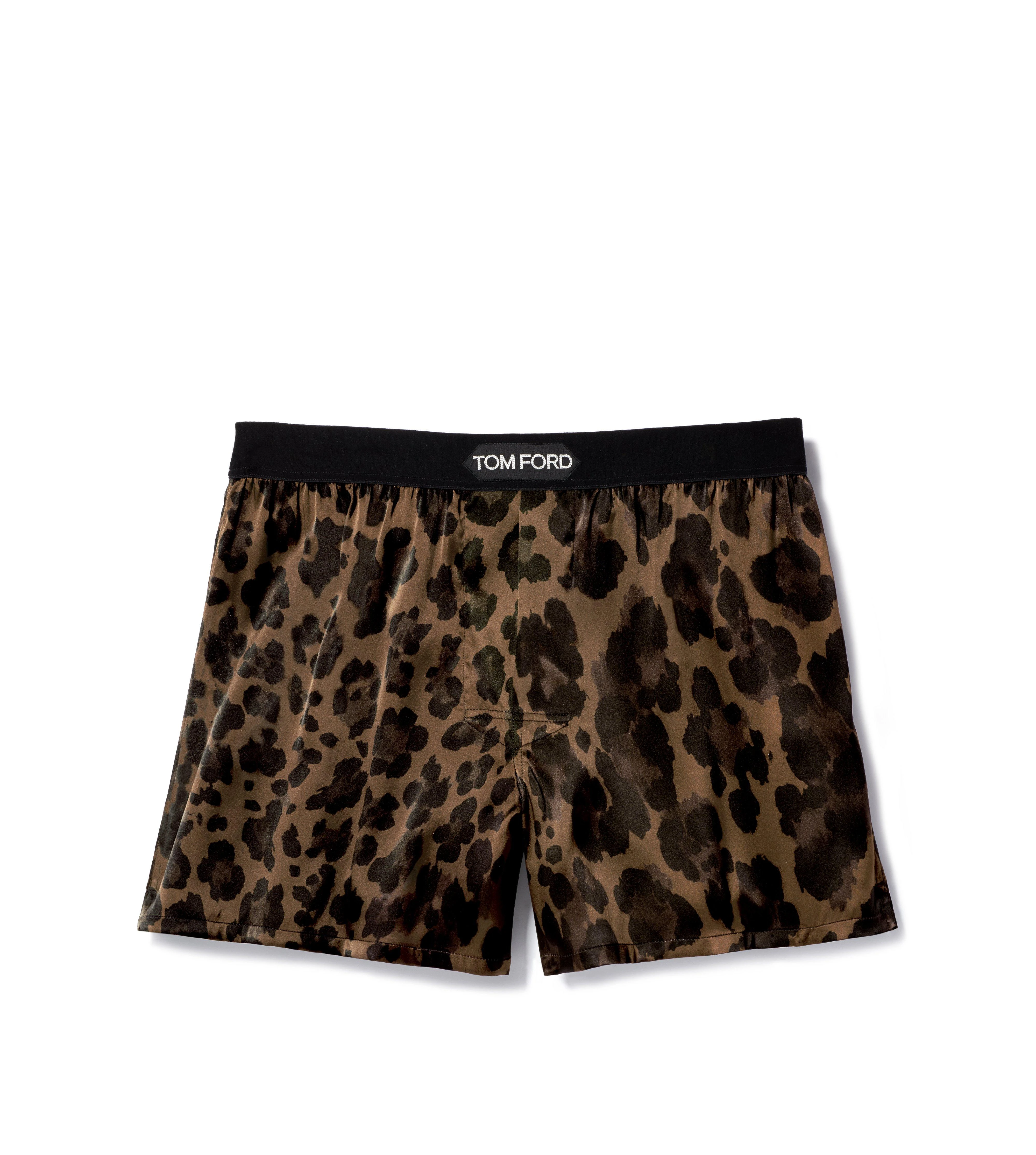 LEOPARD SILK BOXERS