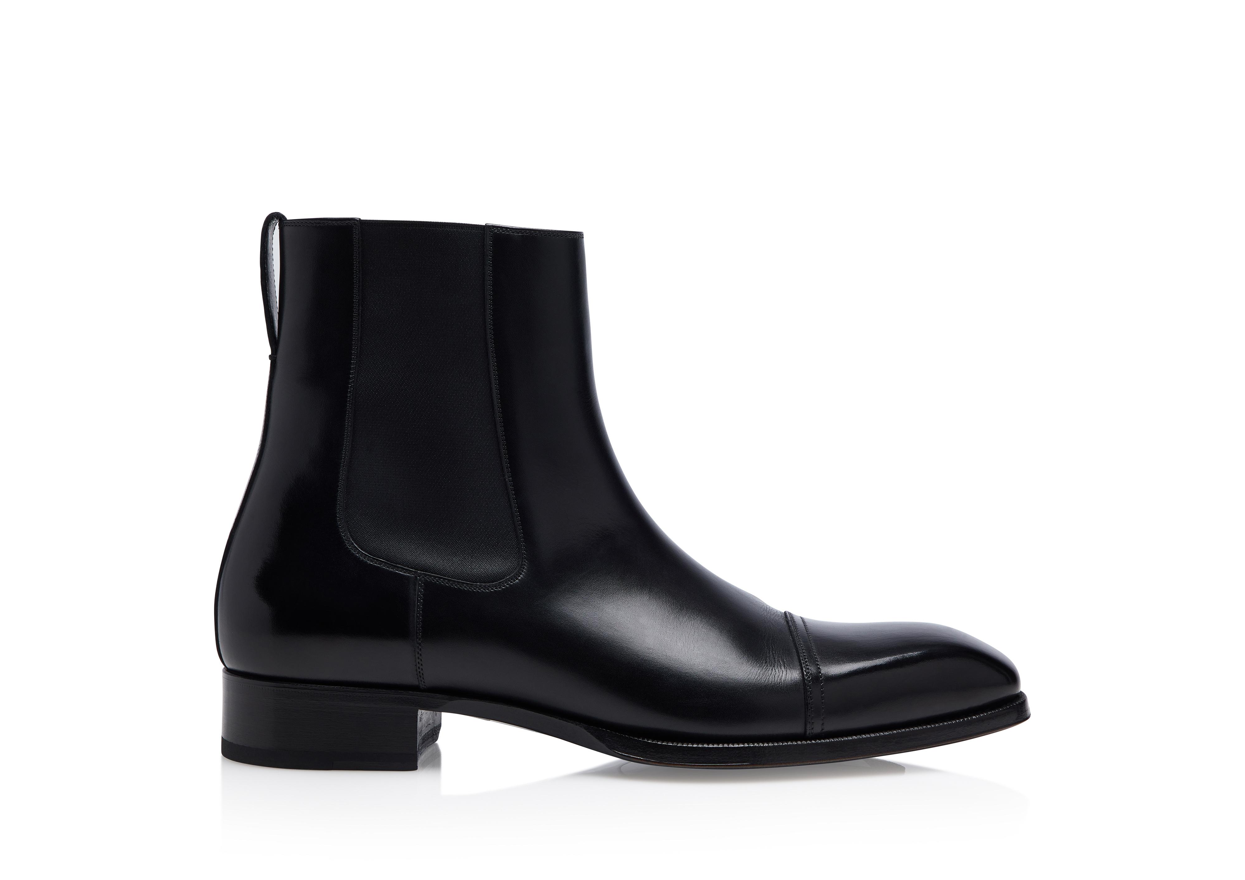 ELKAN LEATHER CHELSEA BOOTS
