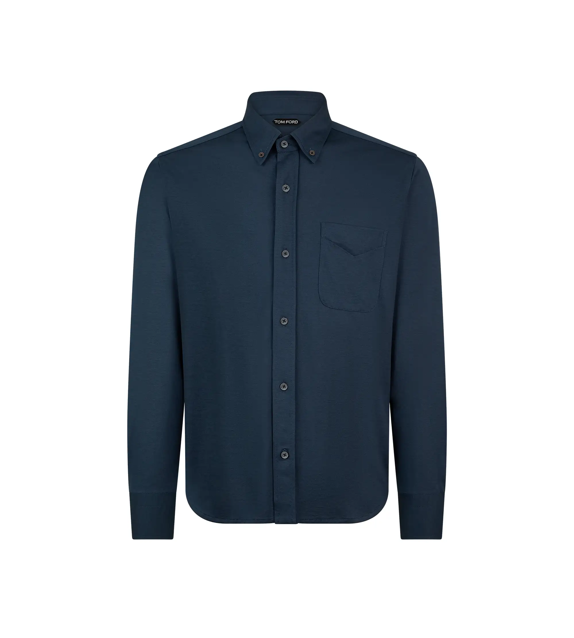SILK COTTON BLEND BUTTON DOWN