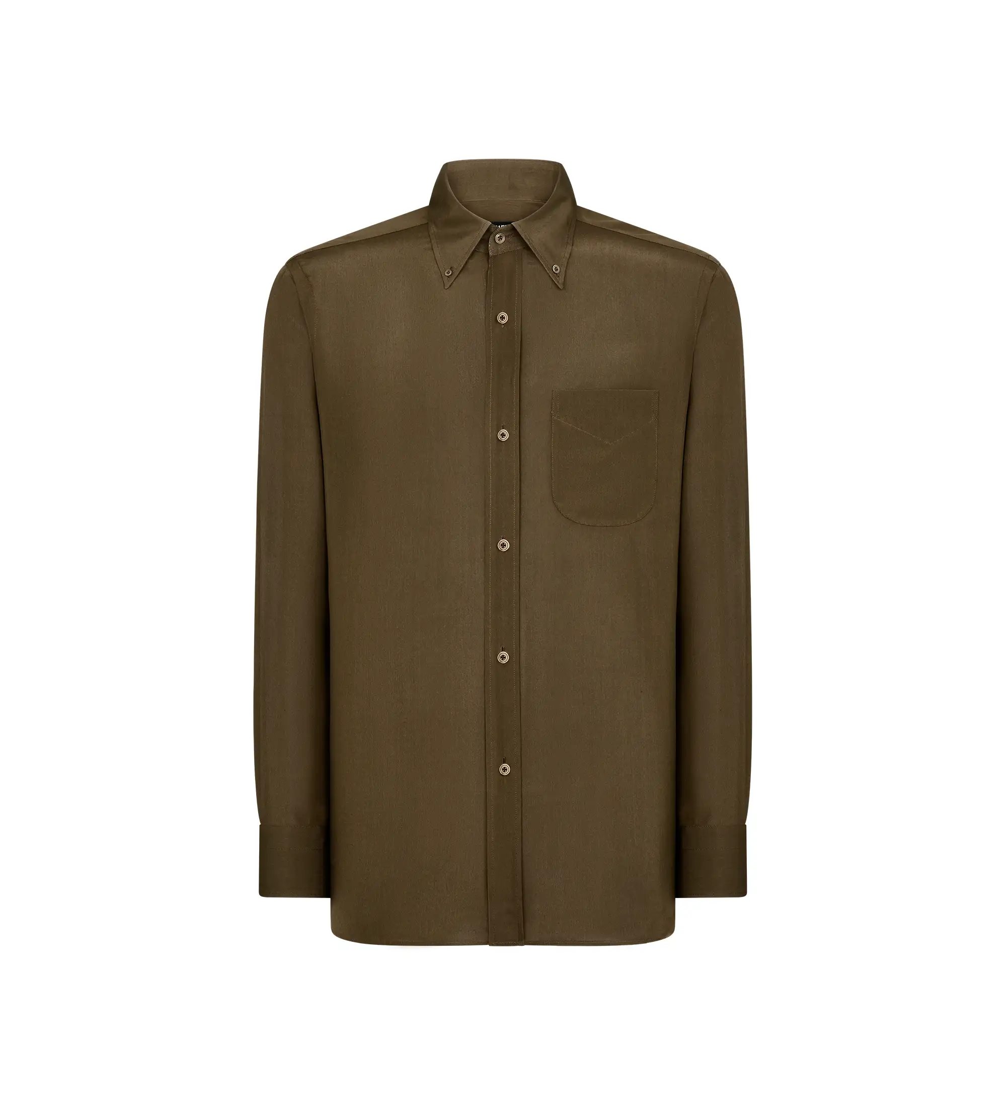 CREPE SATIN FLUID FIT SHIRT