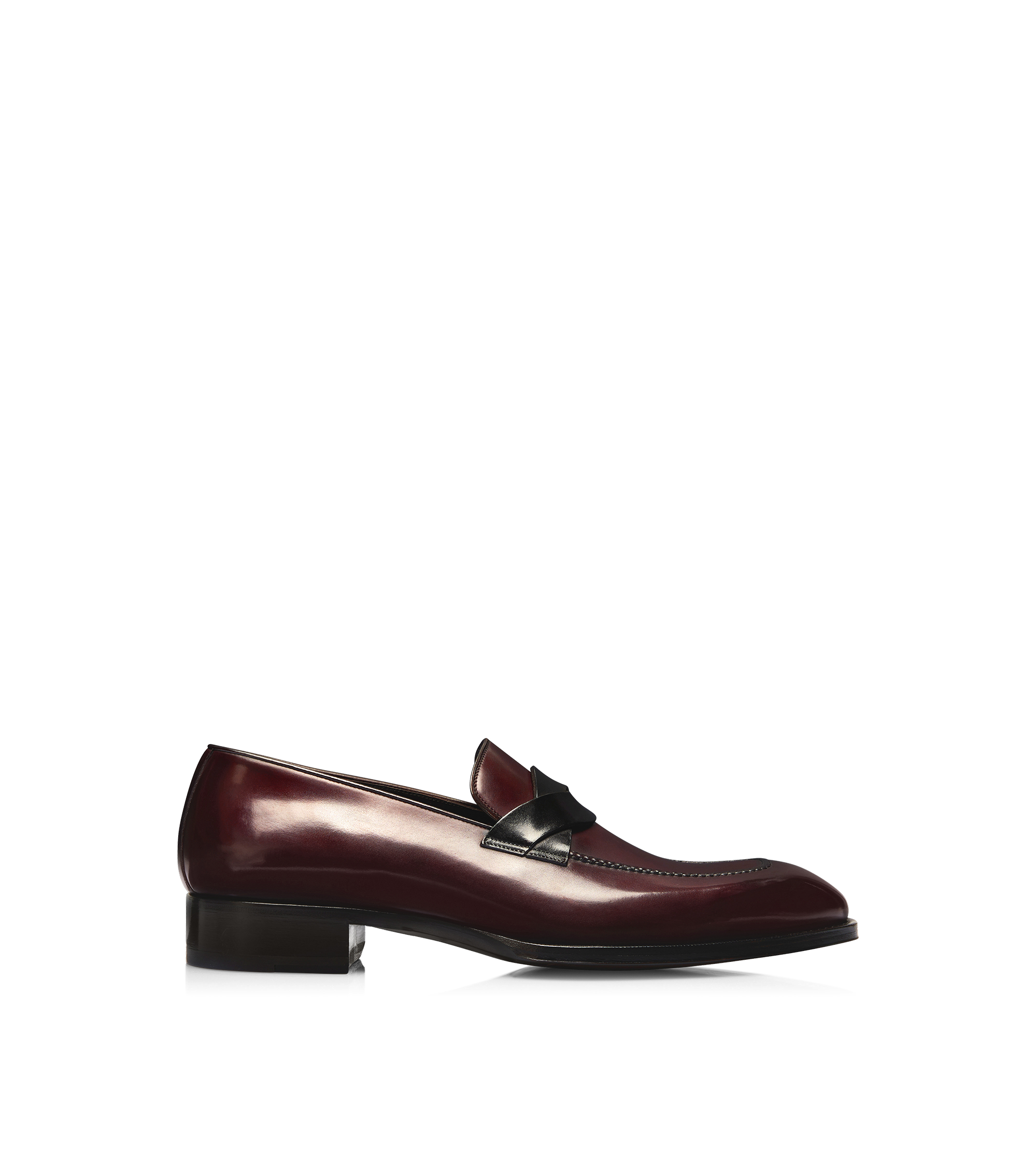 BURNISHED LEATHER ELKAN TWISTED BAND LOAFER
