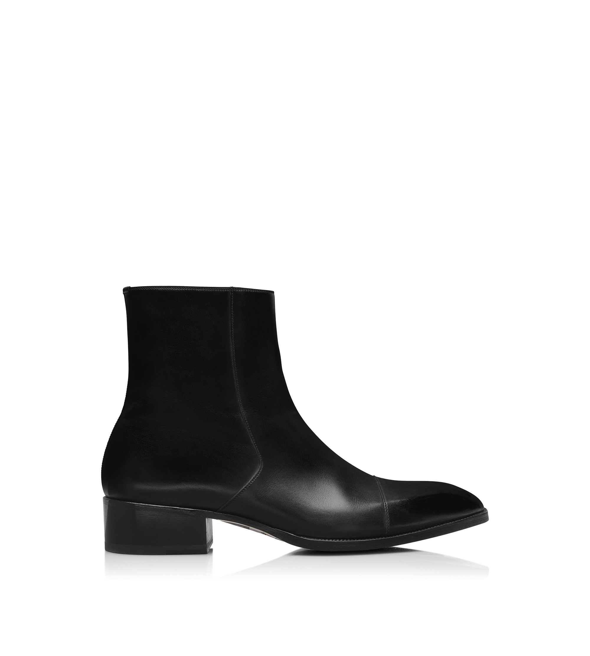 BURNISHED LEATHER HAINAUT ZIP BOOT