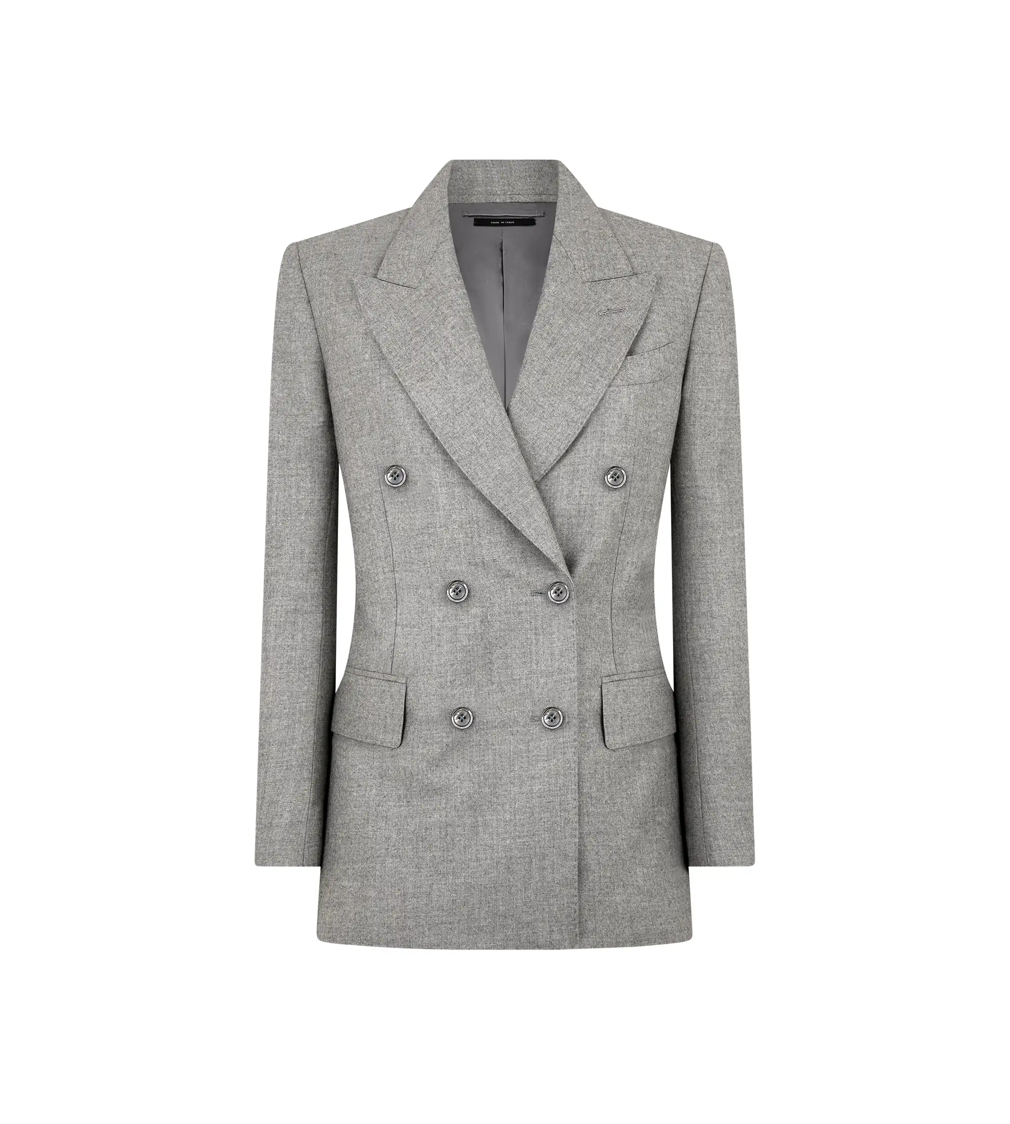 CASHMERE FLANNEL "WALLIS" DOUBLE BREASTED JACKET