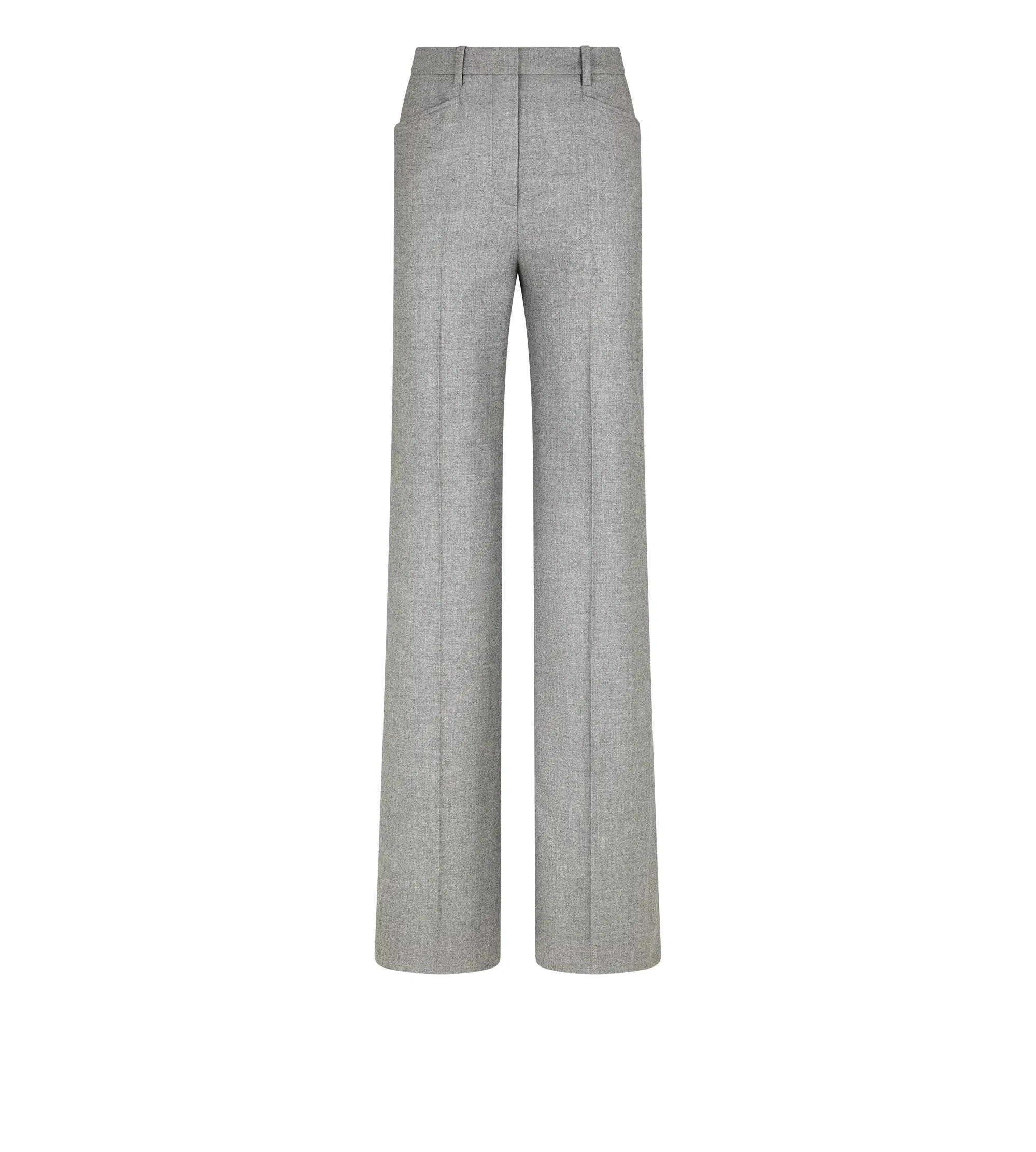 CASHMERE FLANNEL TAILORED BOOT CUT PANTS