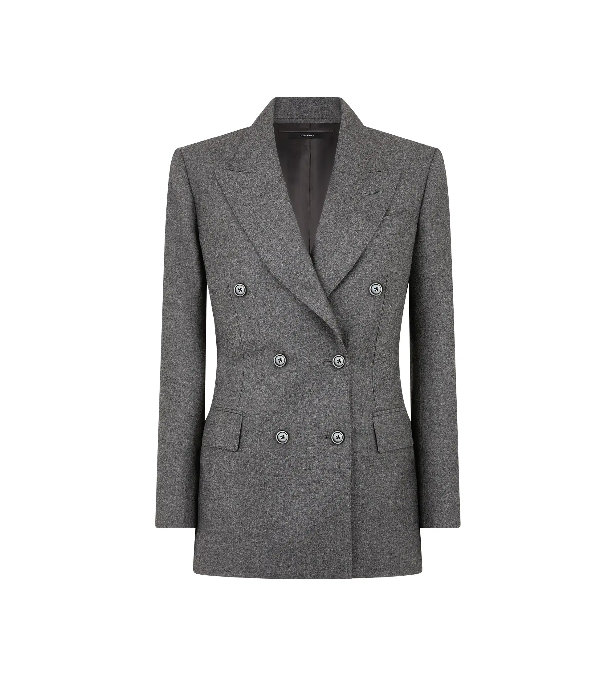 CASHMERE FLANNEL "WALLIS" DOUBLE BREASTED JACKET