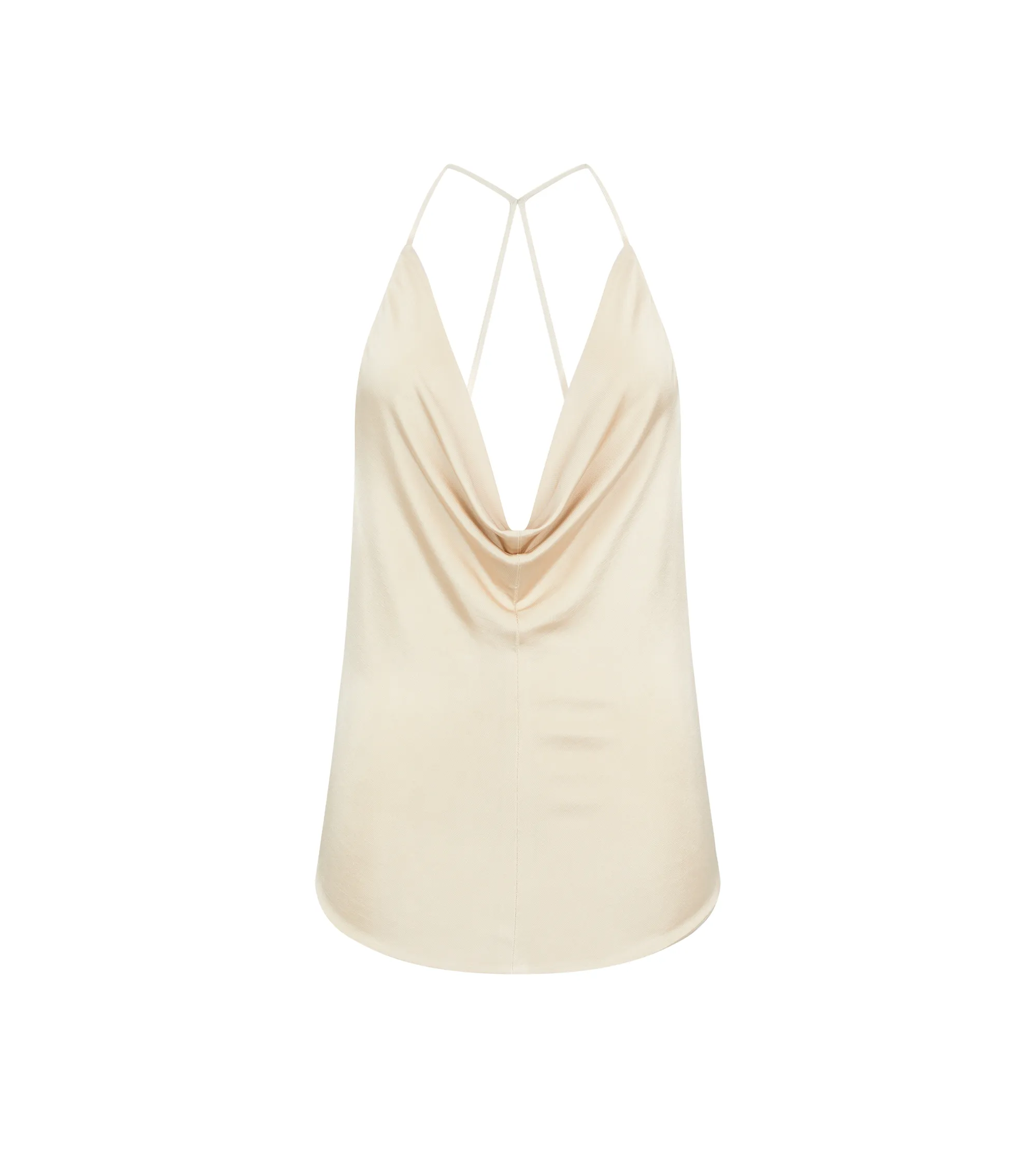 FLUID KNITTED VISCOSE STRETCH JERSEY TOP