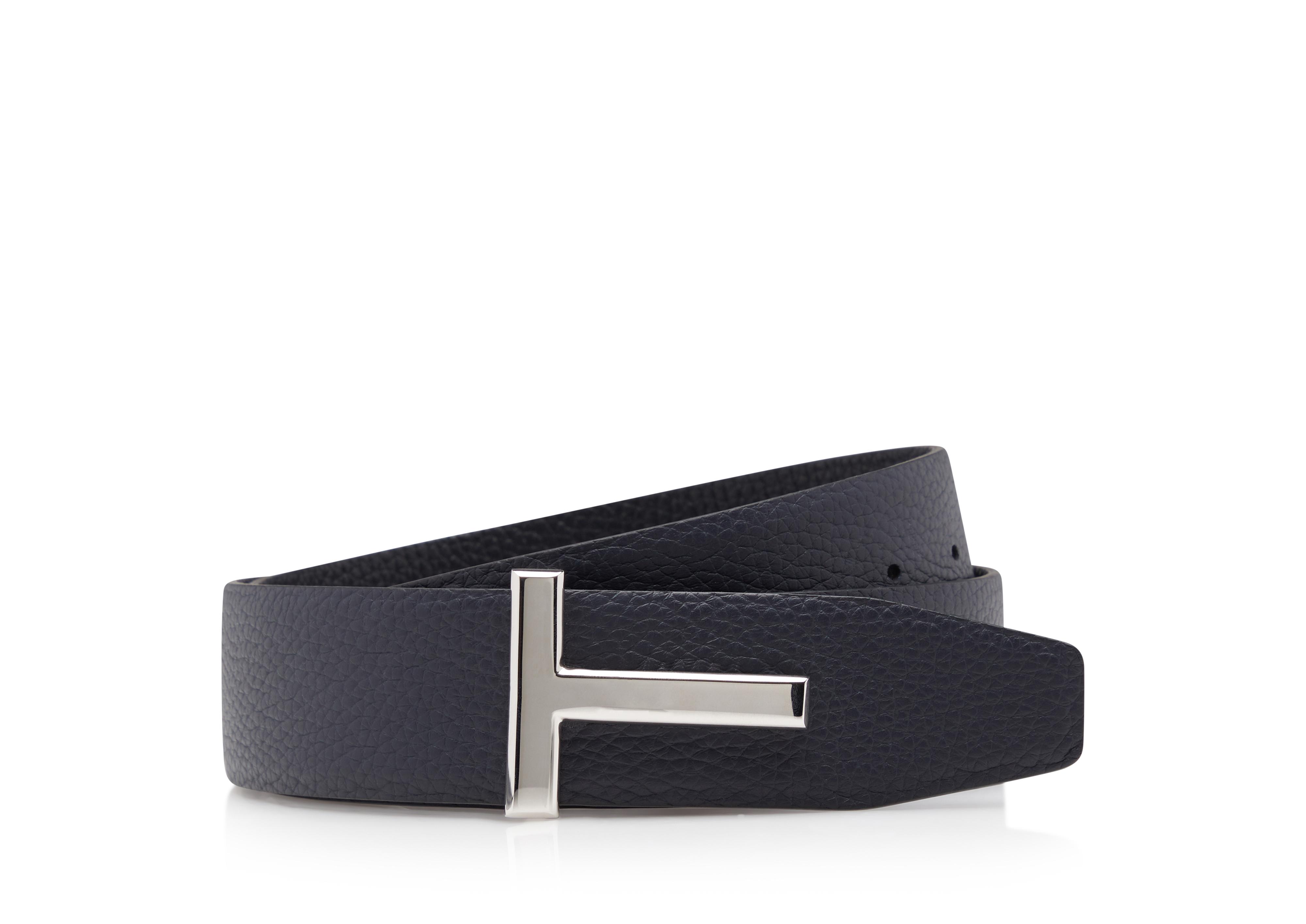 SOFT GRAIN LEATHER T ICON BELT