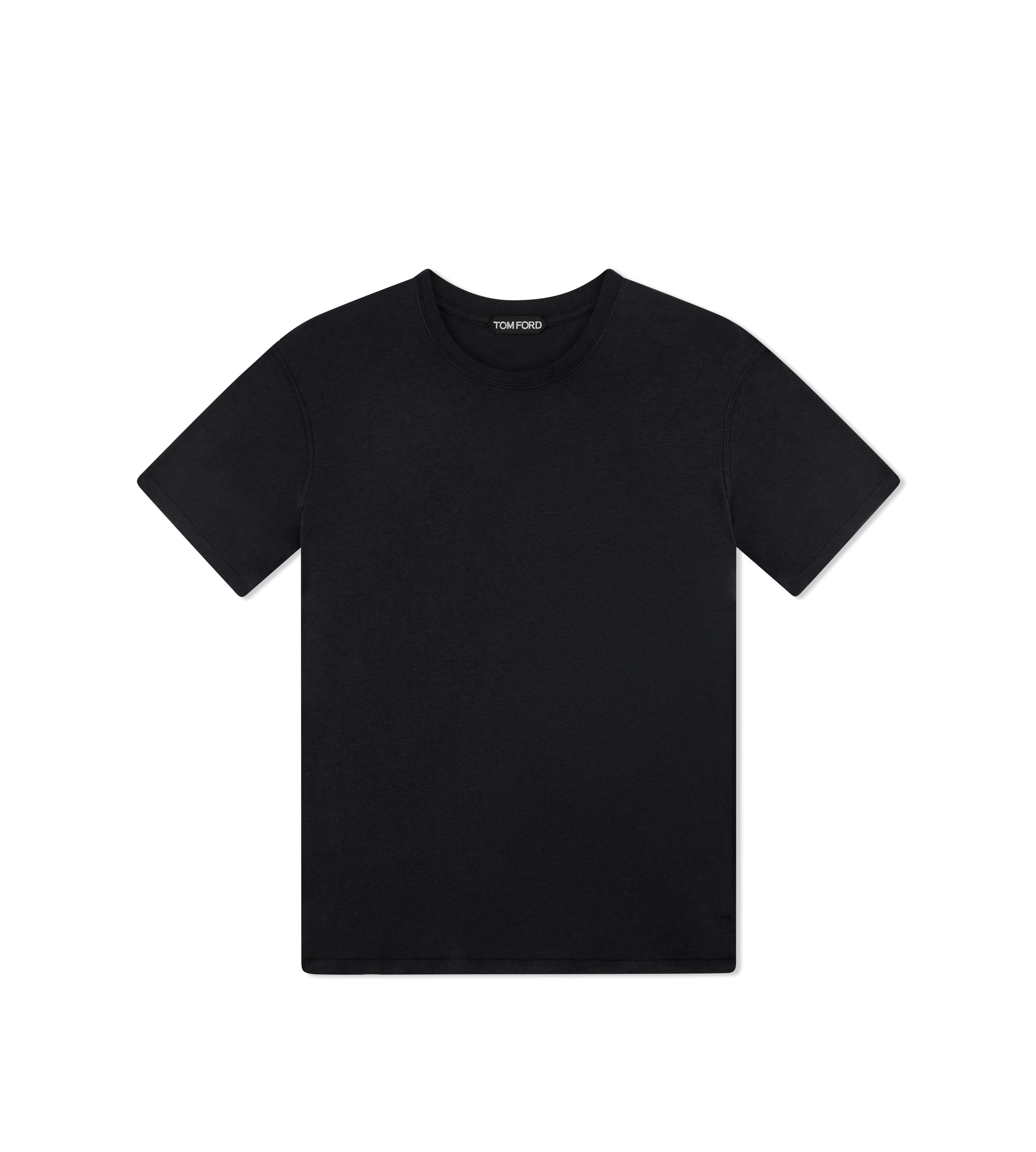 LYOCELL COTTON CREW T-SHIRT