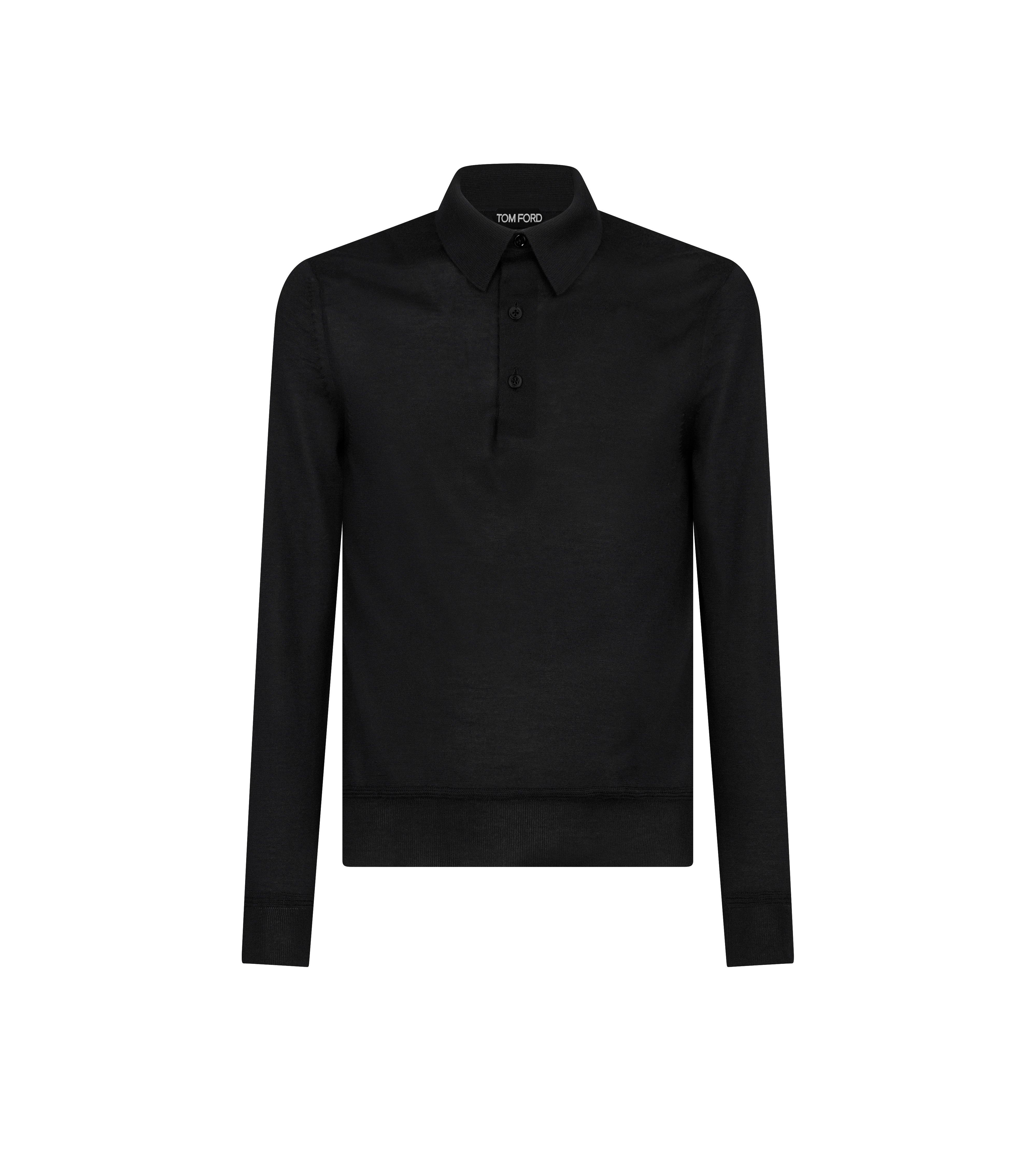 FINE GAUGE CASHMERE SILK POLO