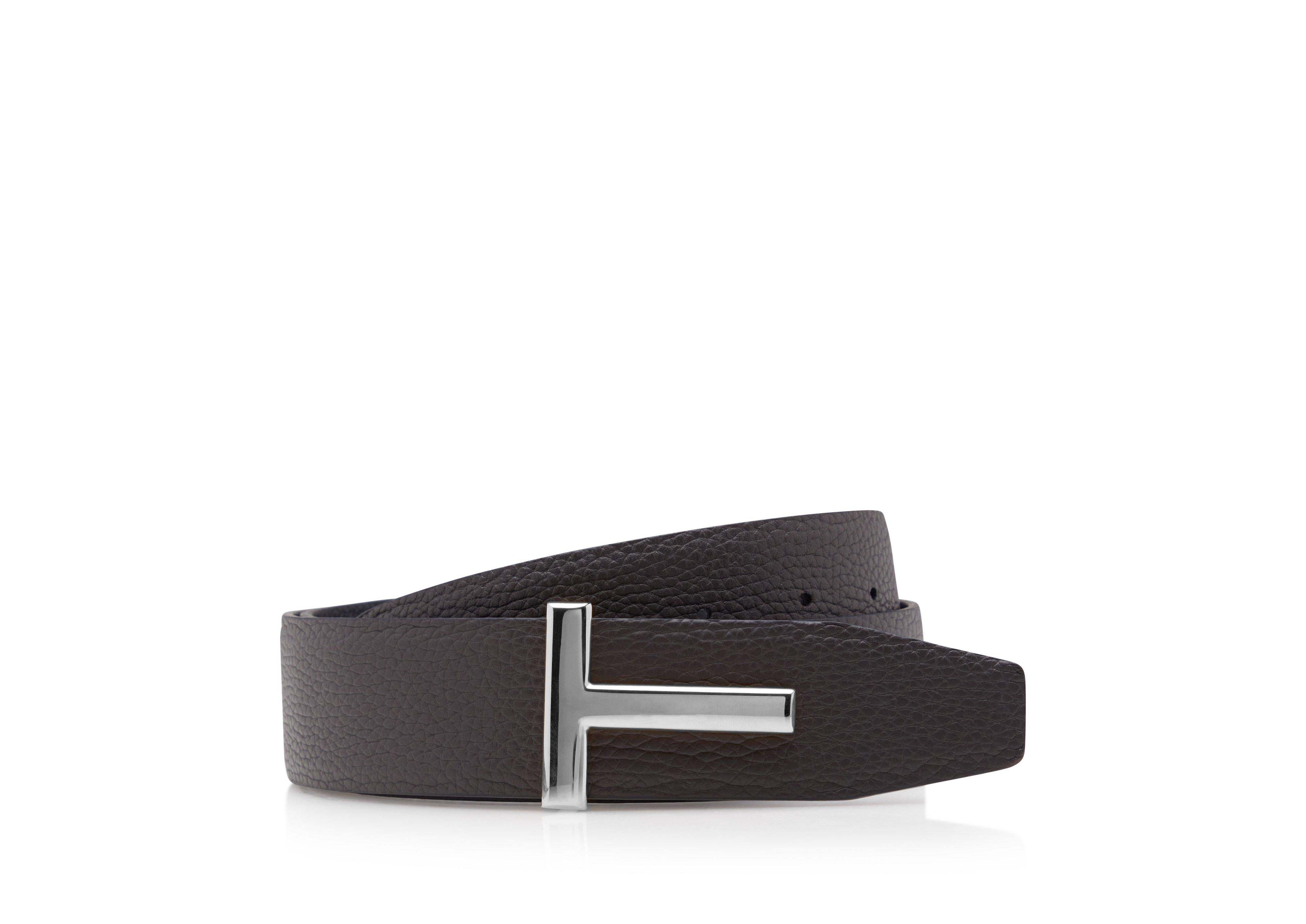 GRAIN LEATHER T ICON BELT