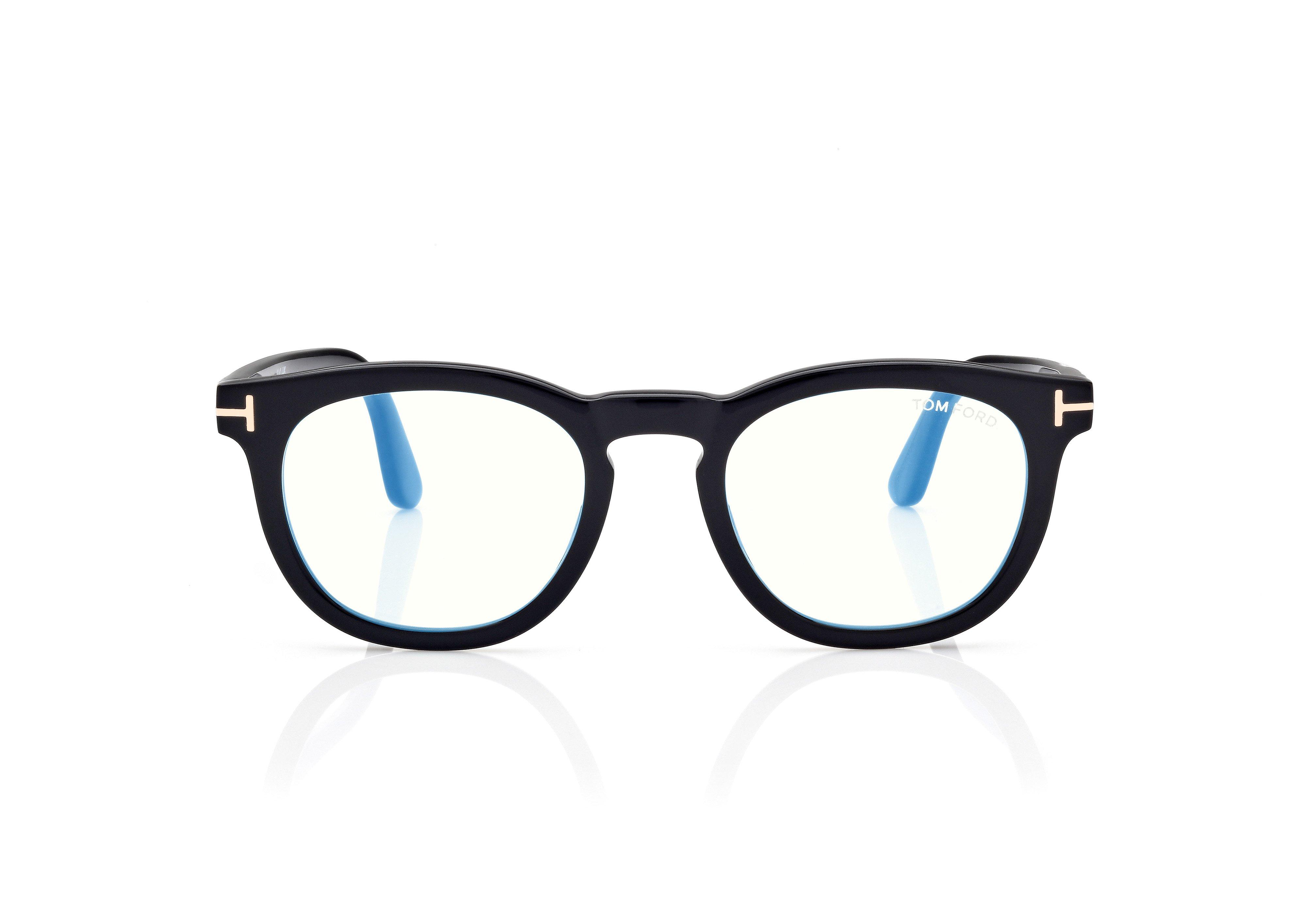 BLUE BLOCK ROUND OPTICALS
