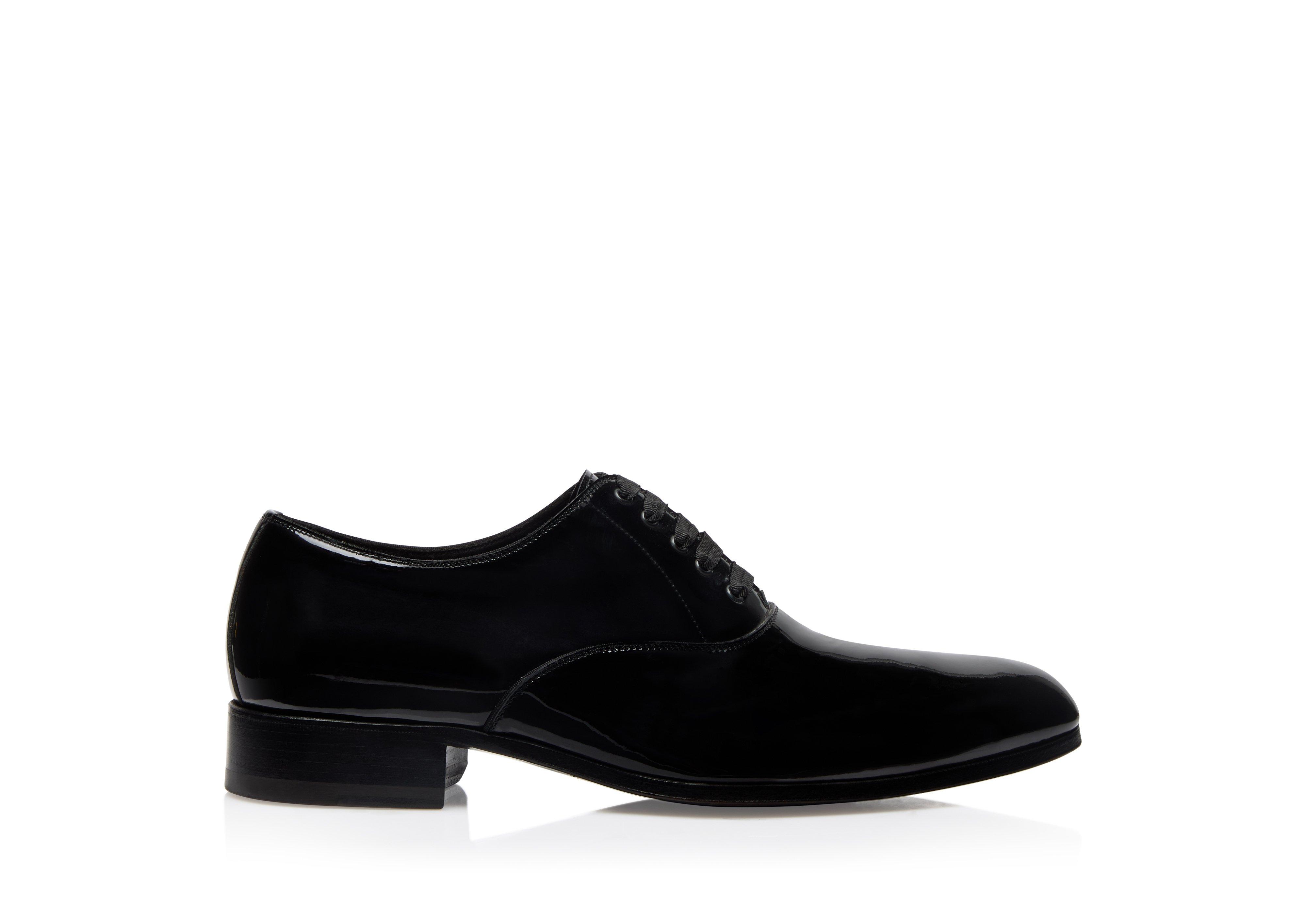 PATENT LEATHER EDGAR EVENING LACE UP