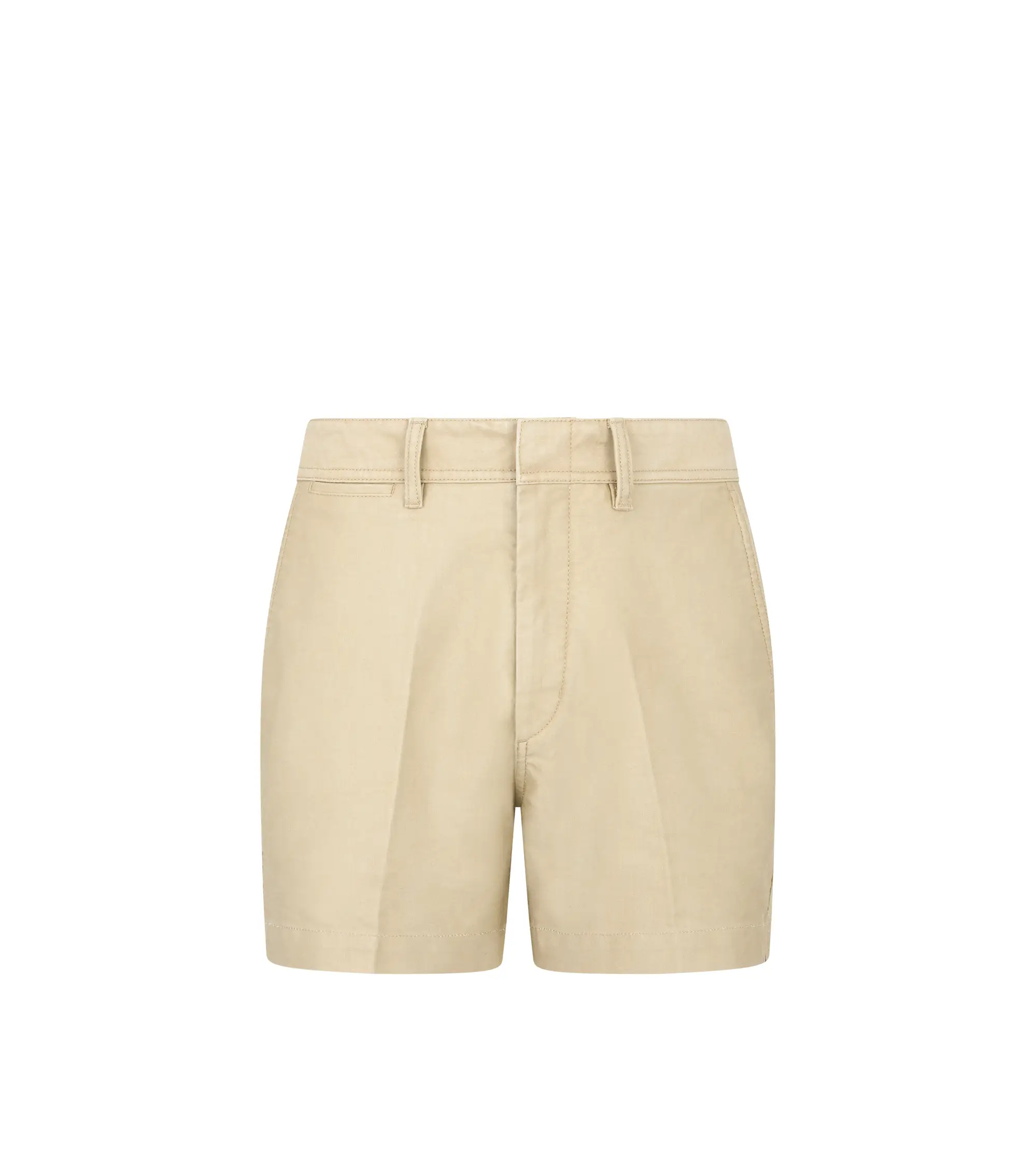 COTTON SATIN TAILORED SHORTS