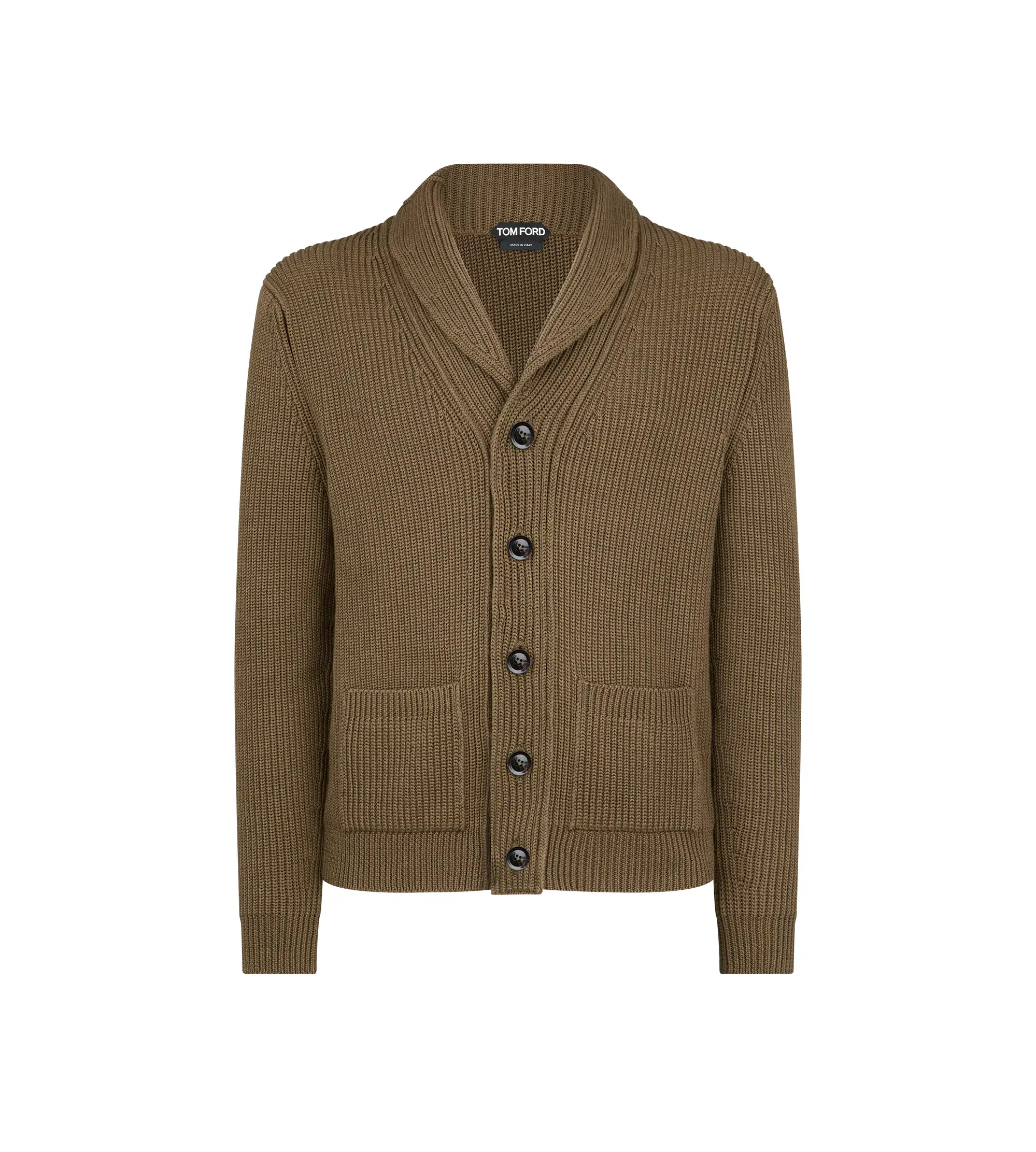 SILK MERINO SHAWL COLLAR CARDIGAN