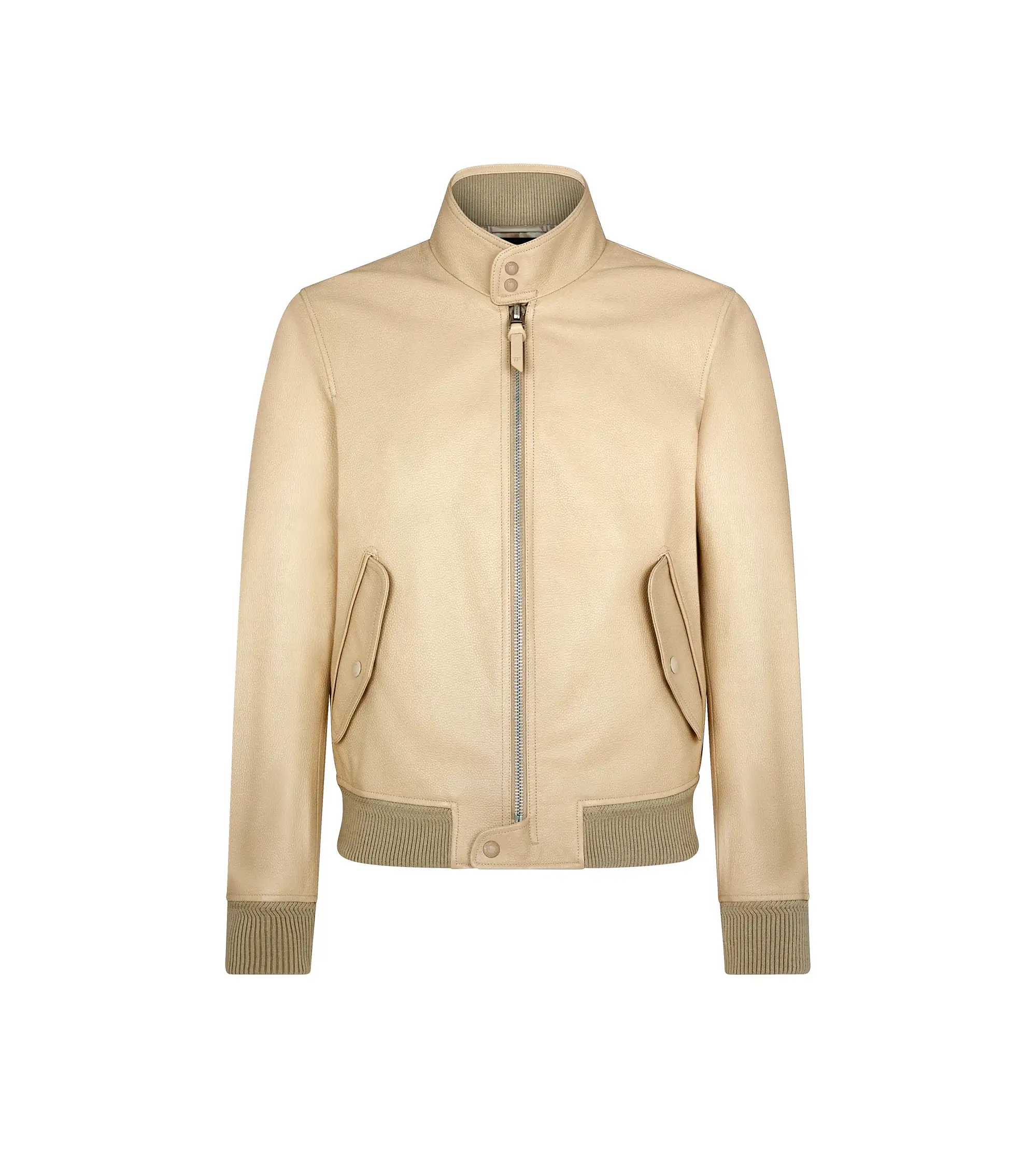 GRAIN LEATHER HARRINGTON