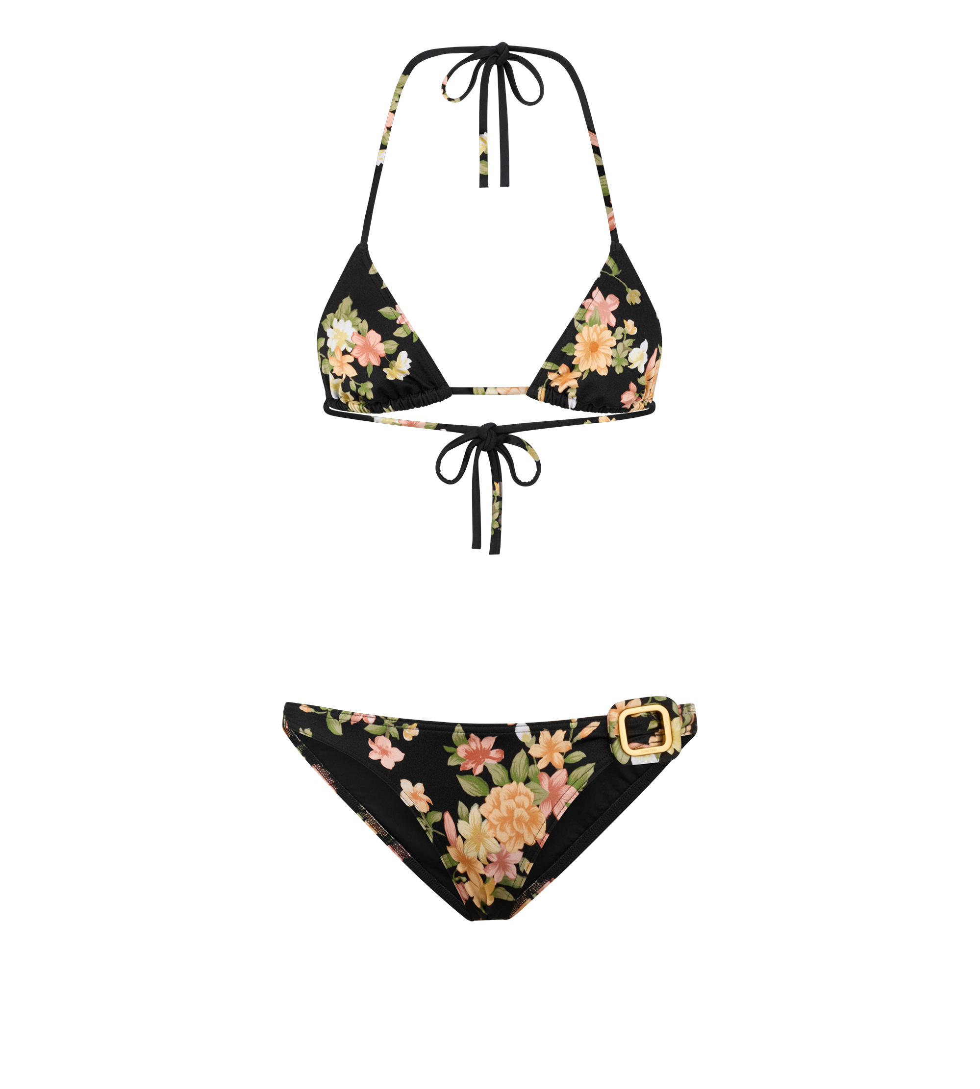 TRIANGLE BIKINI WITH BUCKLE DETAIL AND TOM FORD METAL PLAQUE
