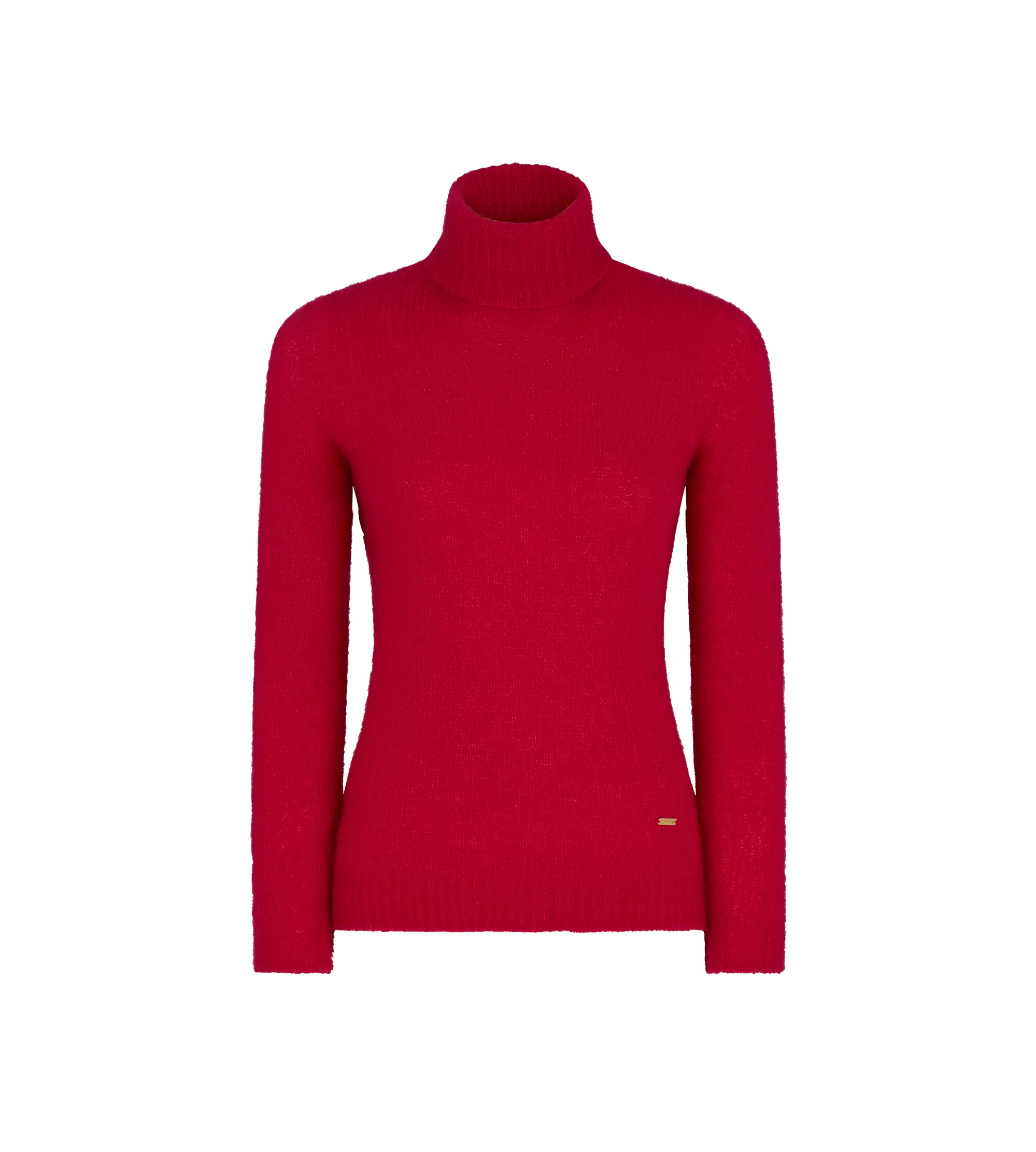 SEAMLESS CASHMERE SILK KNIT TURTLENECK TOP
