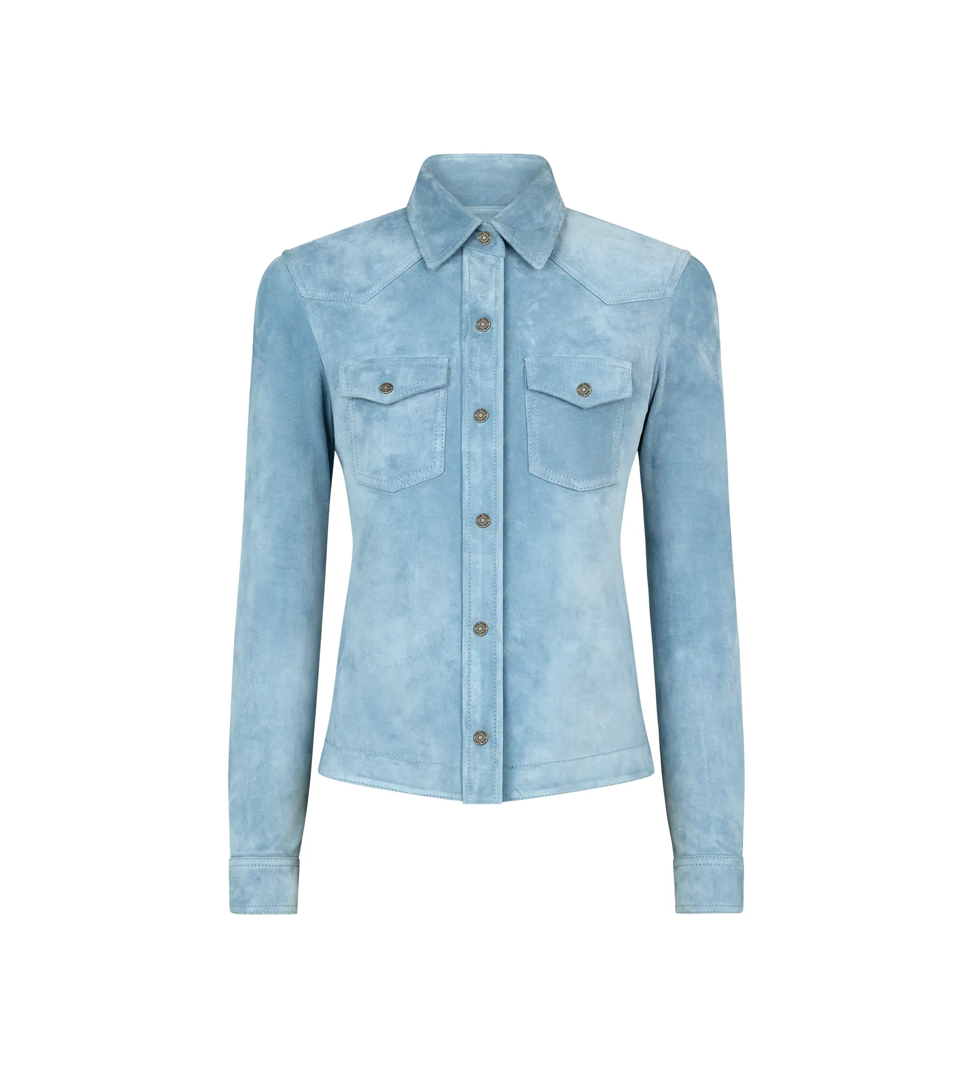 CASHMERE SUEDE WESTERN SHIRT
