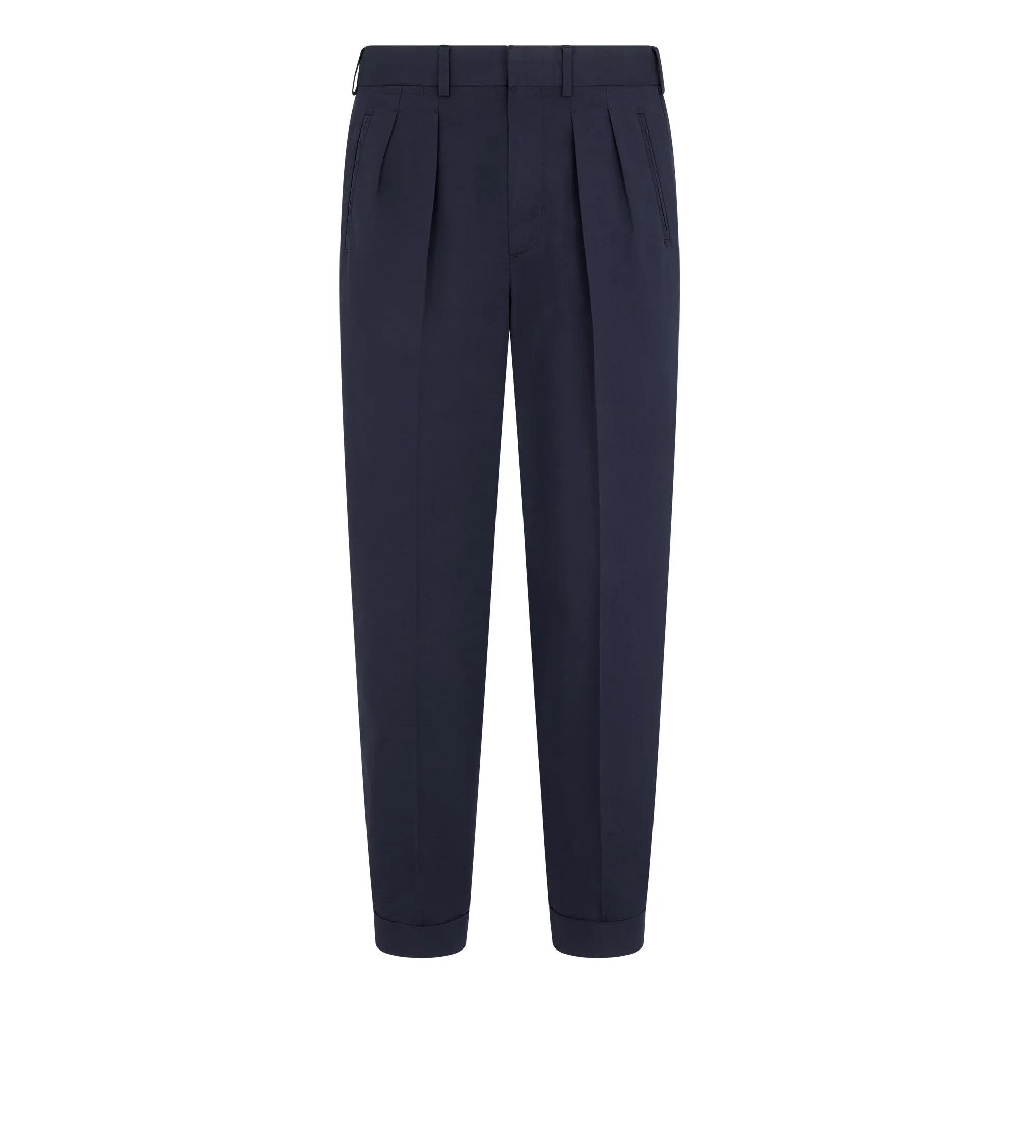 FLUID POPLIN DOUBLE PLEAT PANT