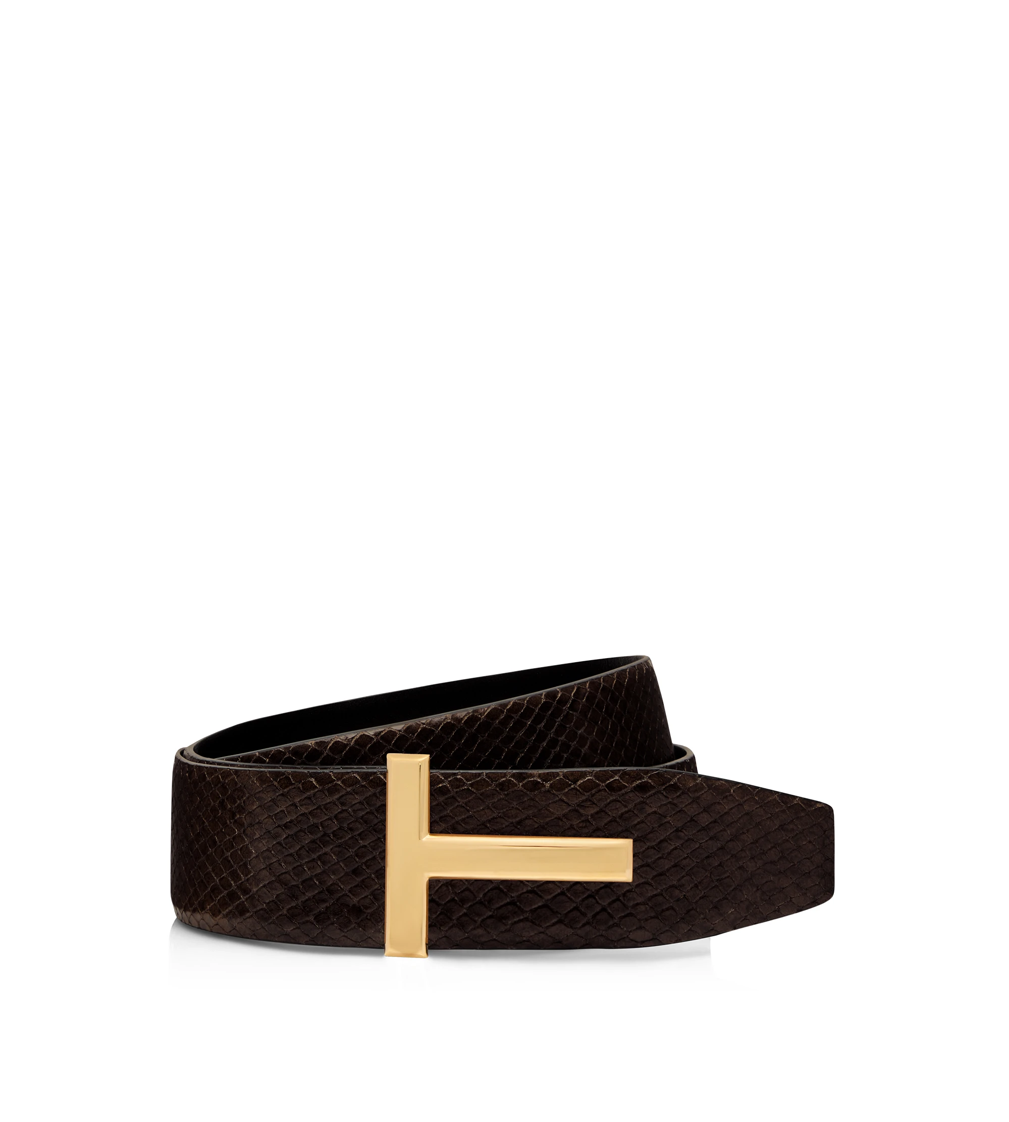PRINTED PYTHON REVERSIBLE ICON T BELT