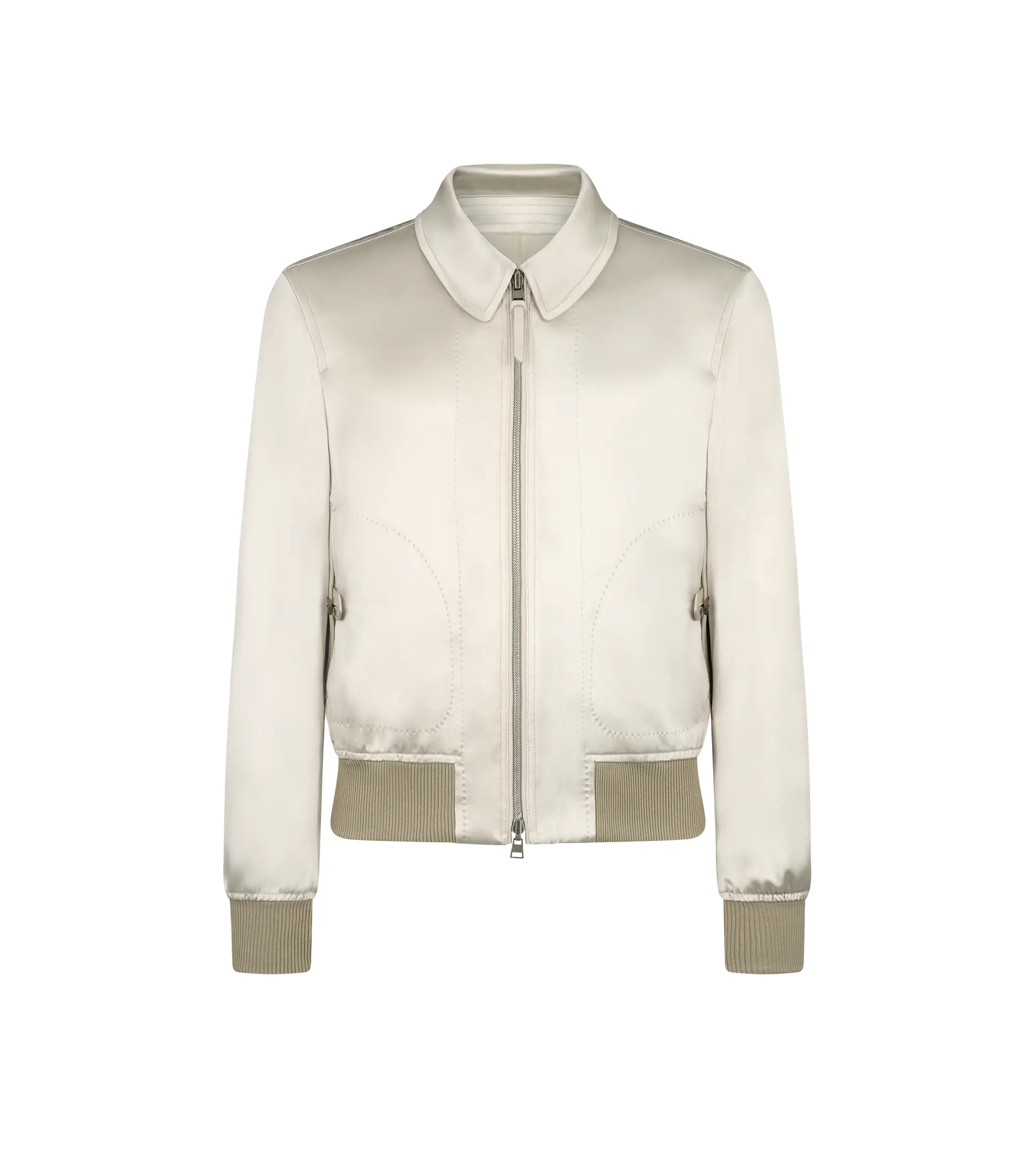 SILK SATIN REVERSIBLE BLOUSON
